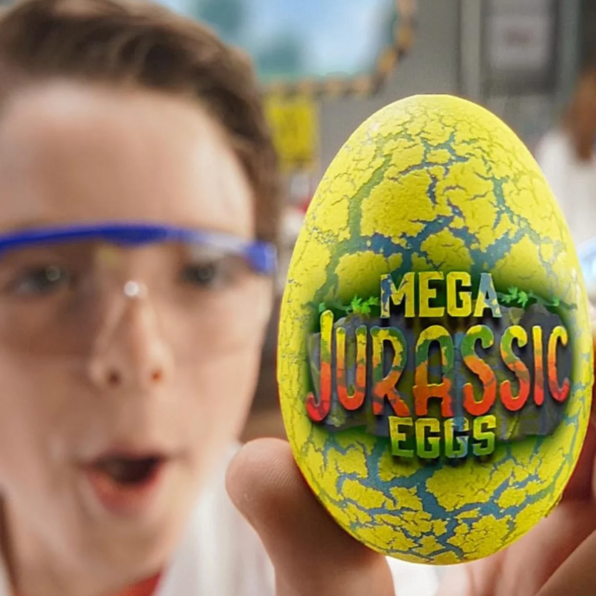 #sbabam Funny Box Mega Jurassic Eggs, zabawka od 3 lat, 3 sztuki, zabawka dinozaura dla dzieci urodzonych z magicznych jaj – idealna jako prezent dla dziecka