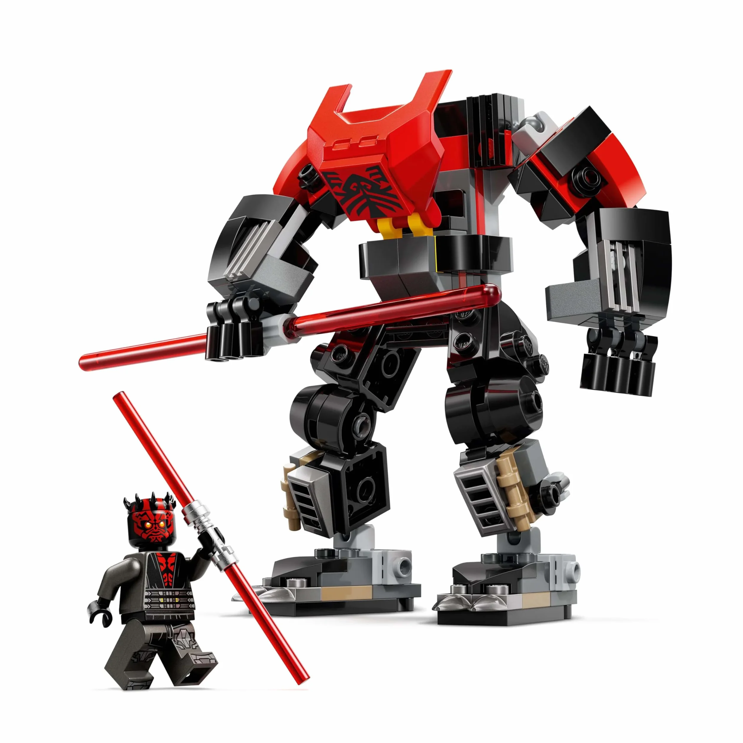 LEGO Star Wars Mech Dartha Maula, zestaw dla 6-latka, Gwiezdne Wojny: Wojny klonów do kolekcji, zabawka konstrukcyjna dla dziecka, pomysł na prezent dla chłopców i dziewczynek w wieku od 6 lat 75411
