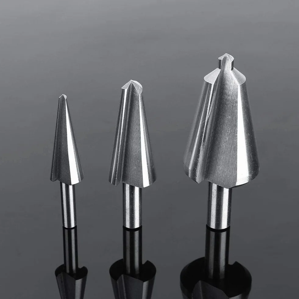 3-częściowy zestaw wierteł stopniowych HSS 16-30,5 mm / 5-20 mm / 3-14 mm wiertło stożkowe wiertło do stali szlachetnej metal drewno tworzywo sztuczne