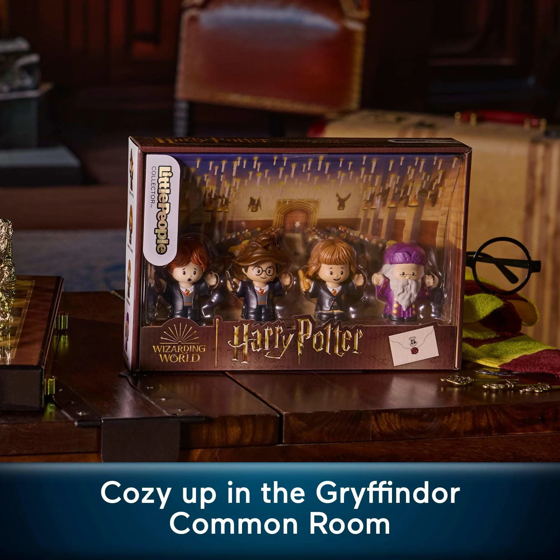 LittlePeople Collector Harry Potter i Kamie filozoficzny Zestaw kolekcjonerski z 4 figurkami dla doros ych i fanów, edycja specjalna, HVG45