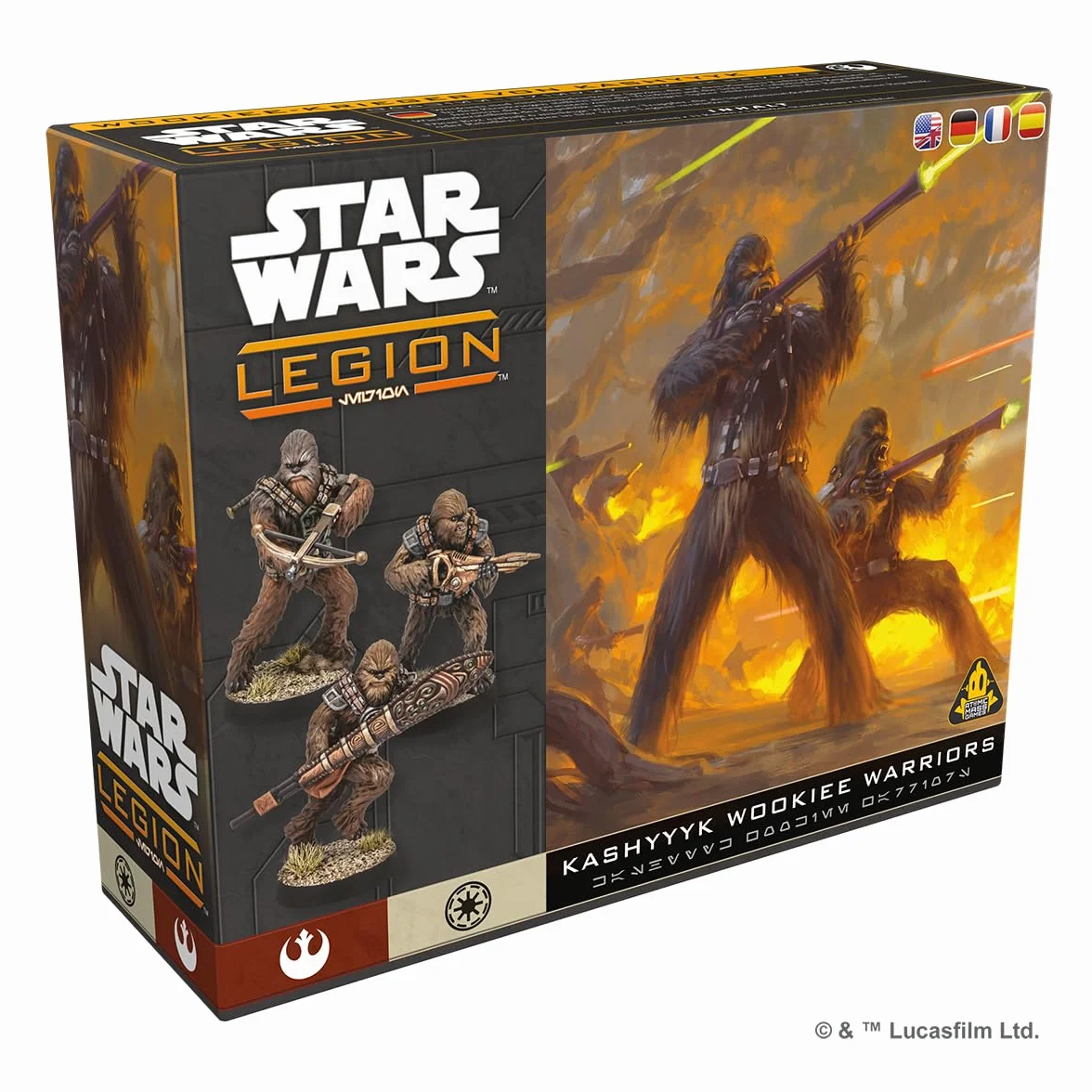 Asmodee, Star Wars: Legion – Kashyyyk Wookiee Warriors, rozszerzenie, Atomic Mass Games, dla 2 graczy, 14+ lata, 120-180 minut, niemiecki, wielojęzyczny