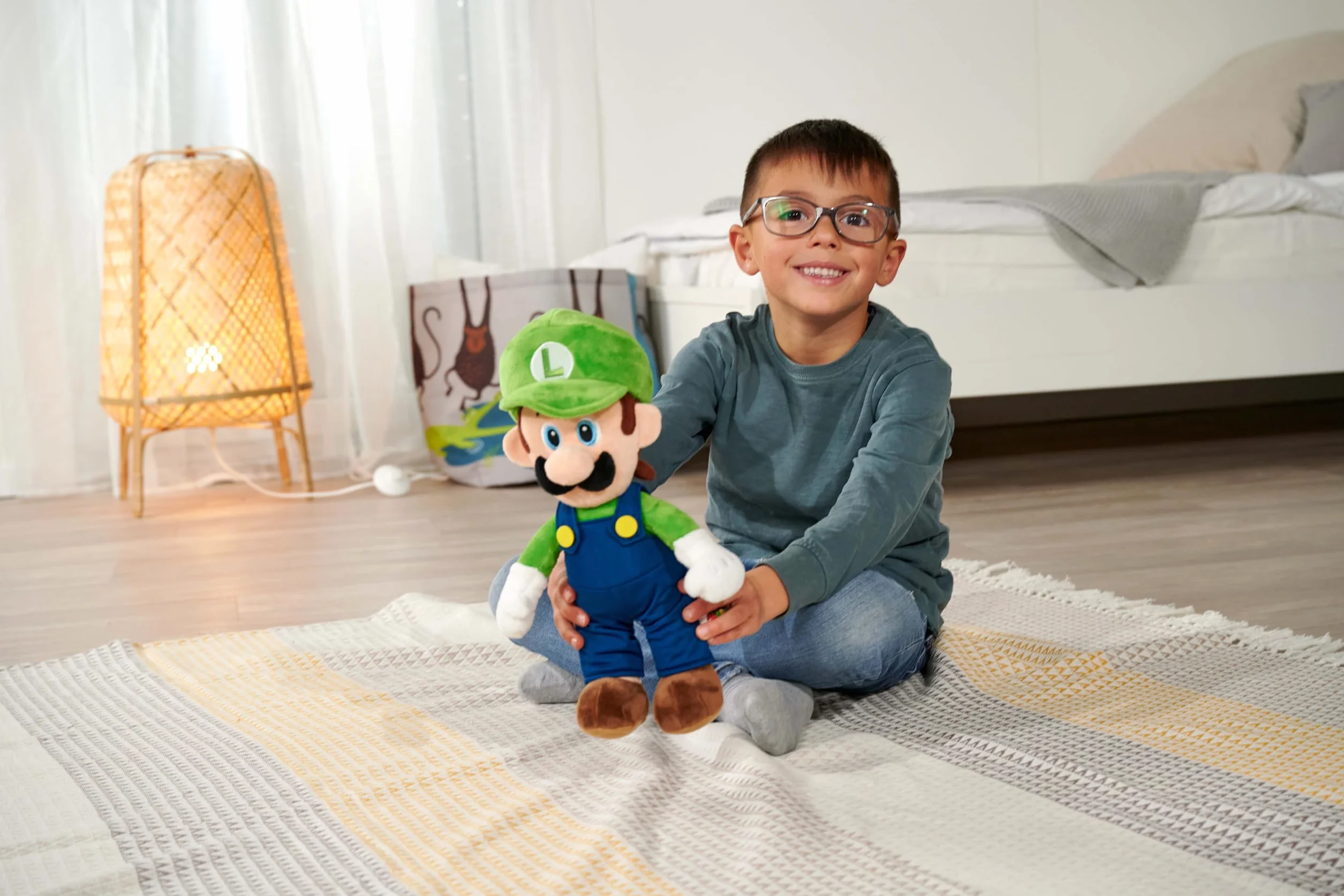 SIMBA Super Mario Luigi pluszowa zabawka 30cm