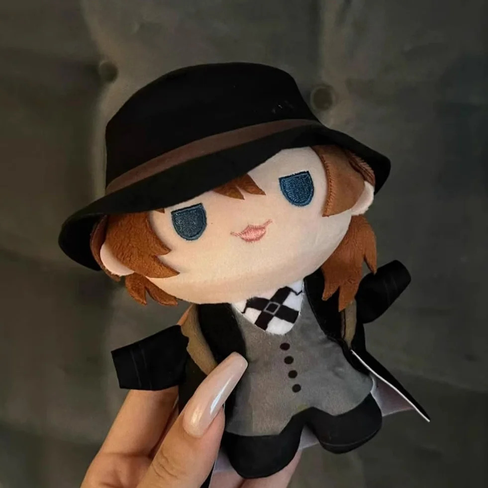 Zhongkaihua 20 cm Dazai Osamu pluszowa poduszka wisiorek Deocr Dazai Osamu figurka pluszowa anime PP bawełniana torba samochodowa torba domowa brelok dekoracja prezent dla fanów
