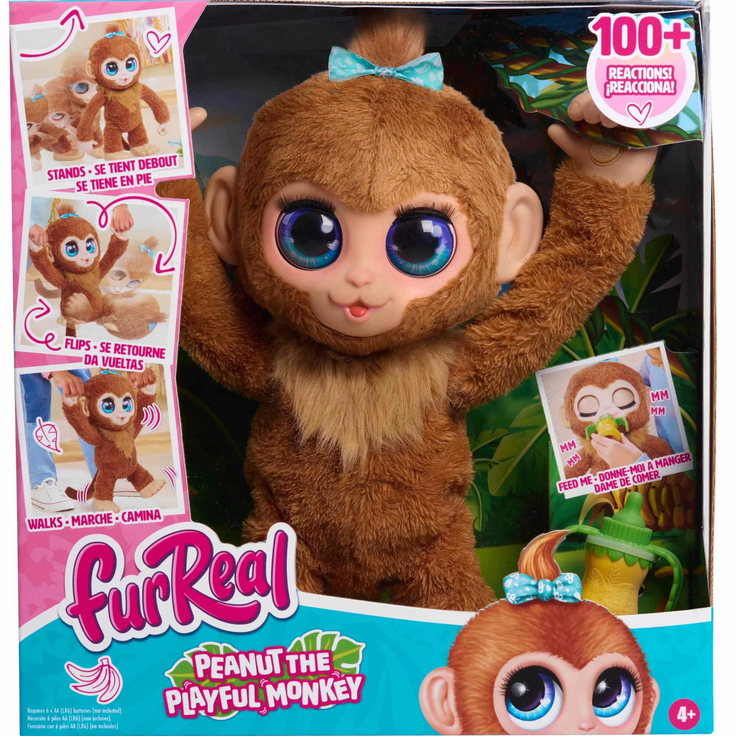 furReal Peanut the Playful Monkey Interactive Toy