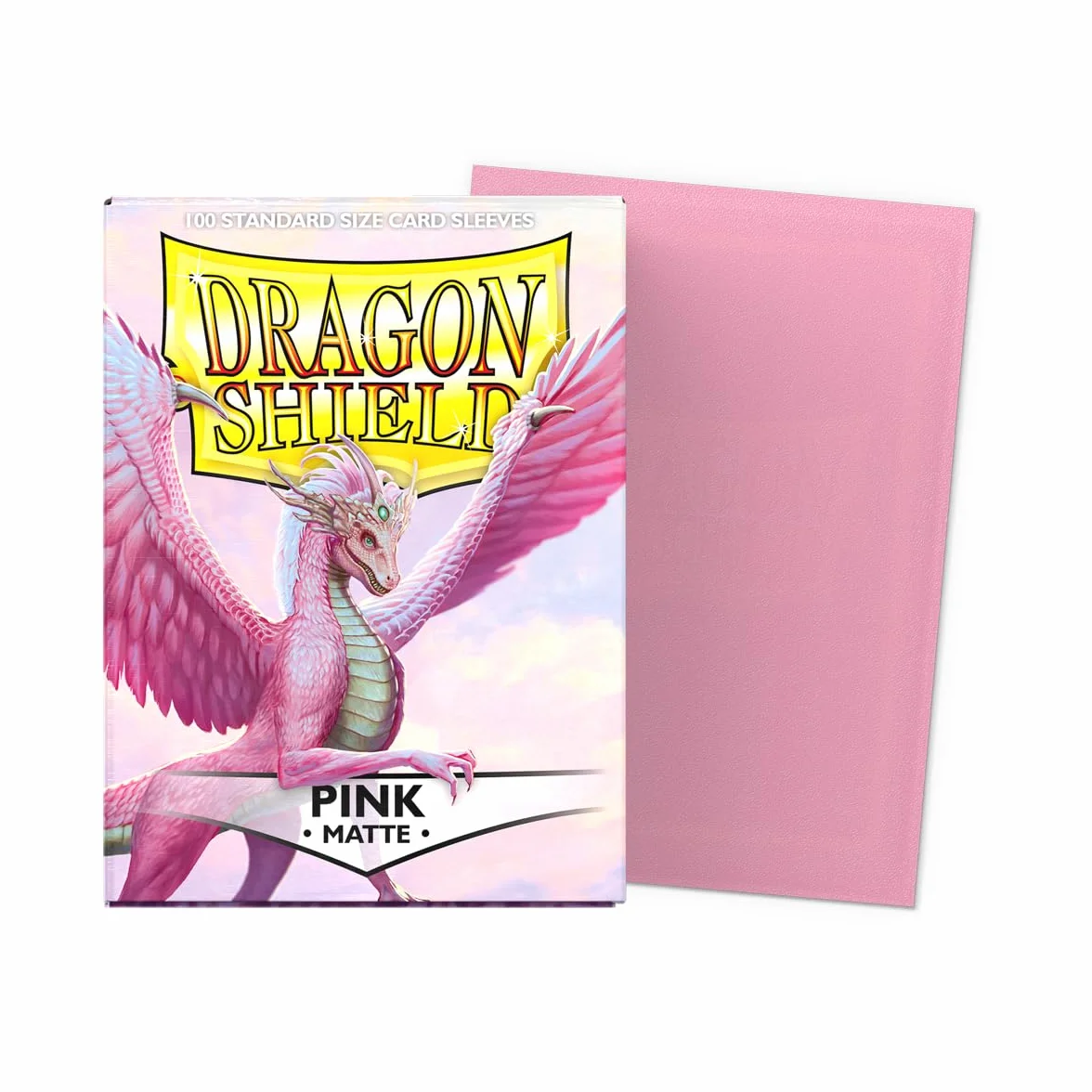 Dragon Shield ART11012 Standard Size Sleeves 100pk-Pink, Matte Pink