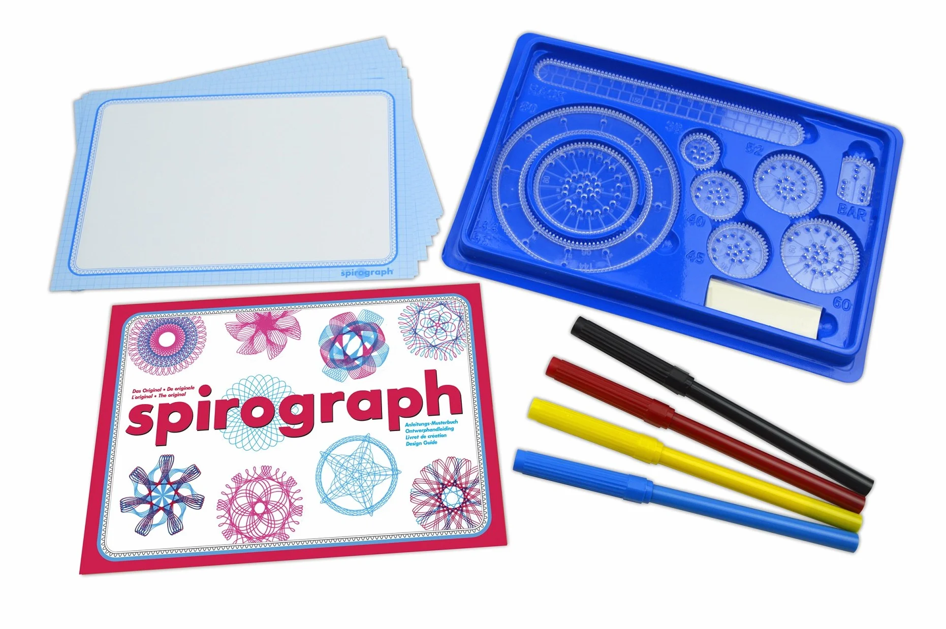 SPIROGRAPH 34342 - zestaw startowy, zestaw rzemieślniczy, biały