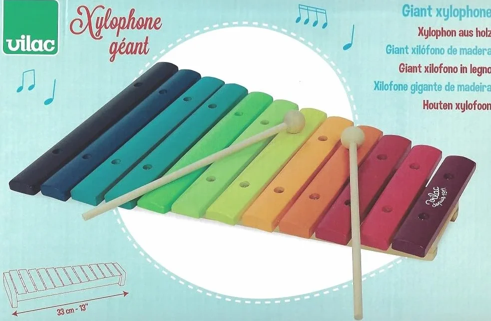 Vilac Xylophon Rainbow Ciel, 8359, Wielokolorowy
