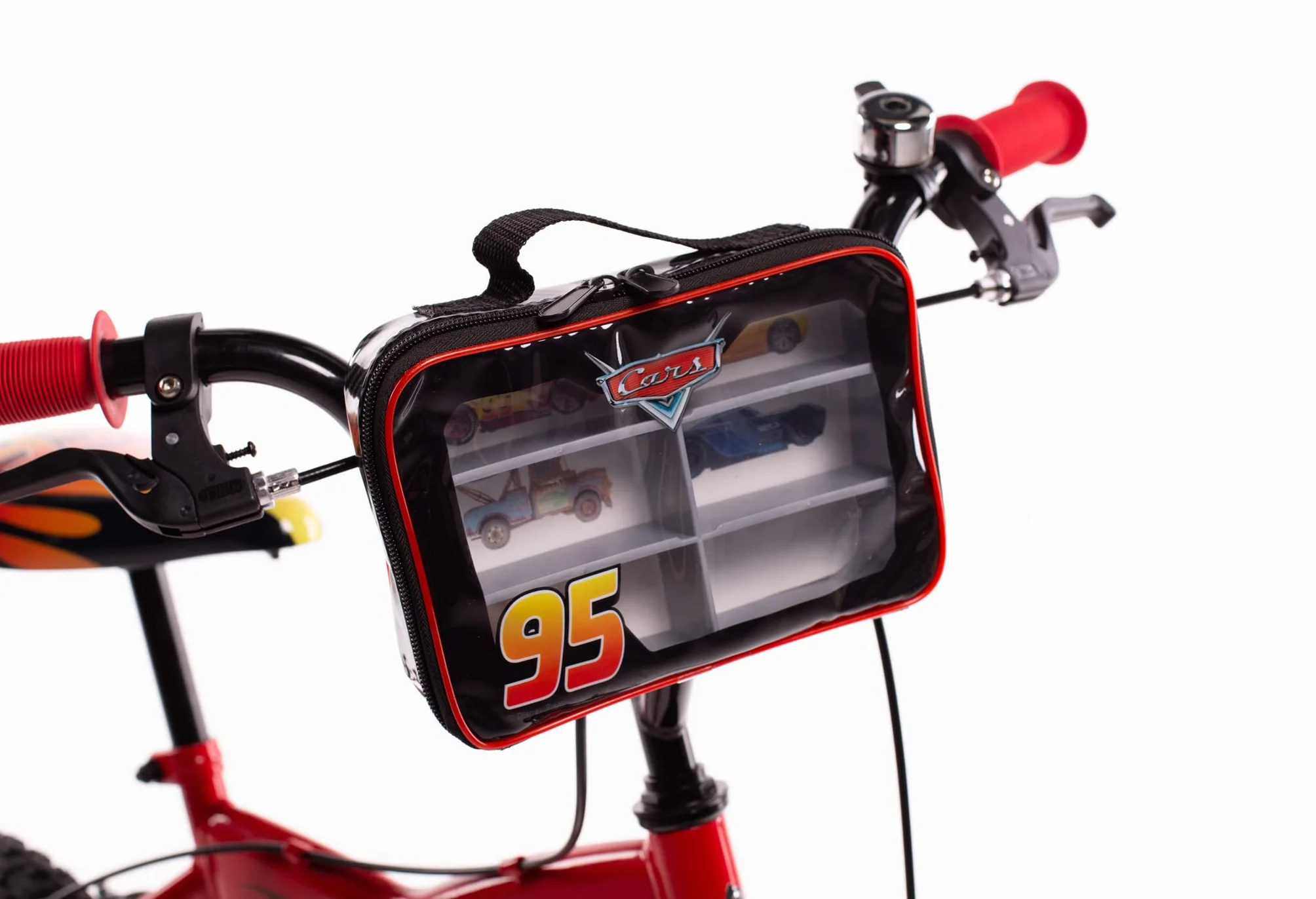 Huffy Disney Cars Luxury Unisex-Baby, 14 cali, czerwony