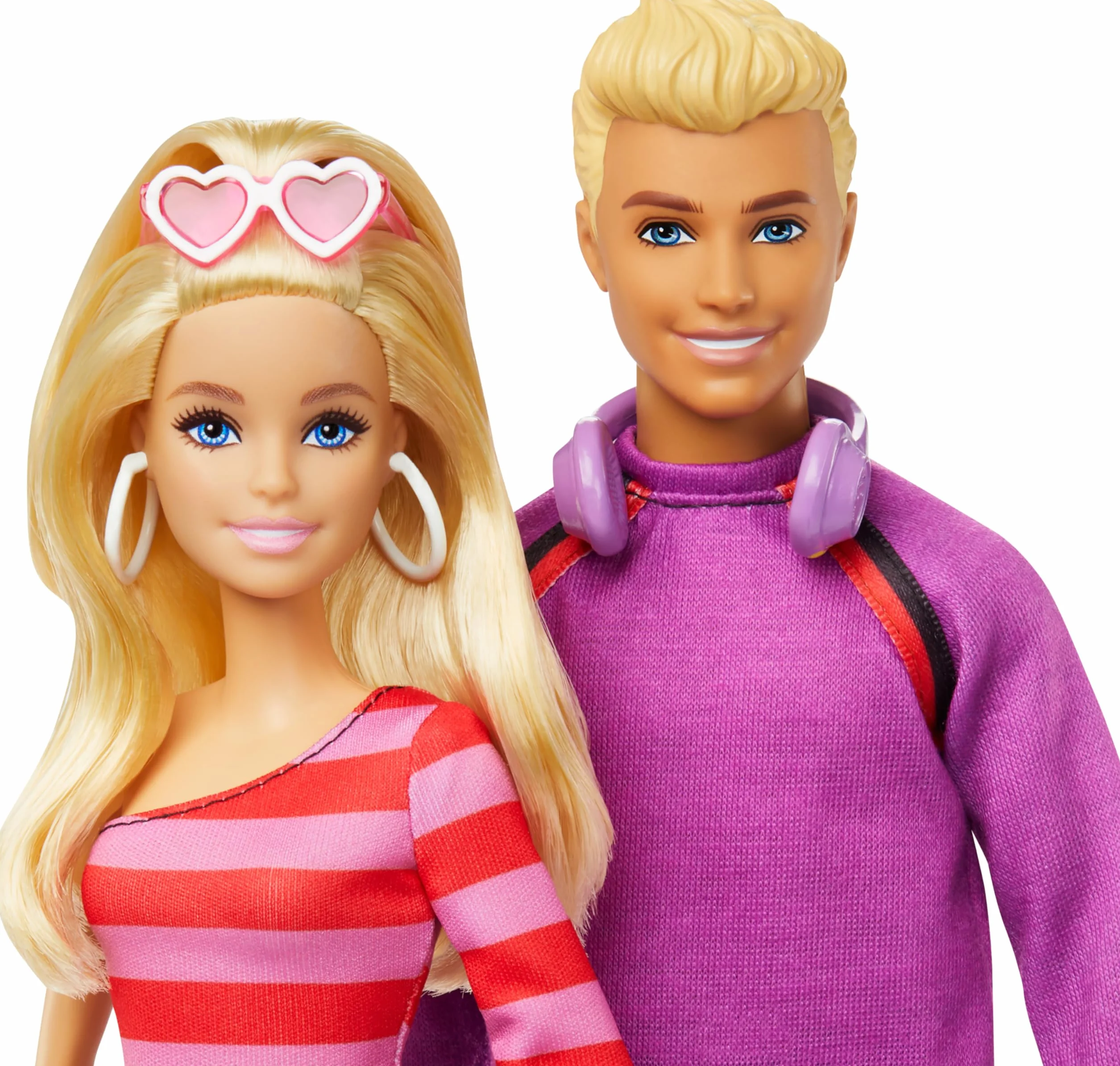 Barbie Fashionistas Barbie i Ken na wrotkach 65 rocznica Zestaw 2 lalki 6 akcesoria HXK90