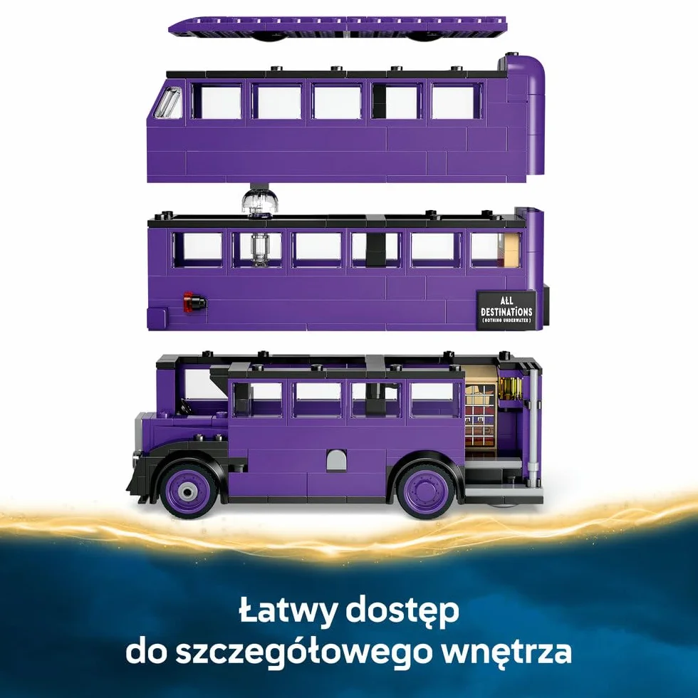 LEGO Harry Potter Przygoda na pokładzie Błędnego Rycerza 76446 model autobusu 5 postaci