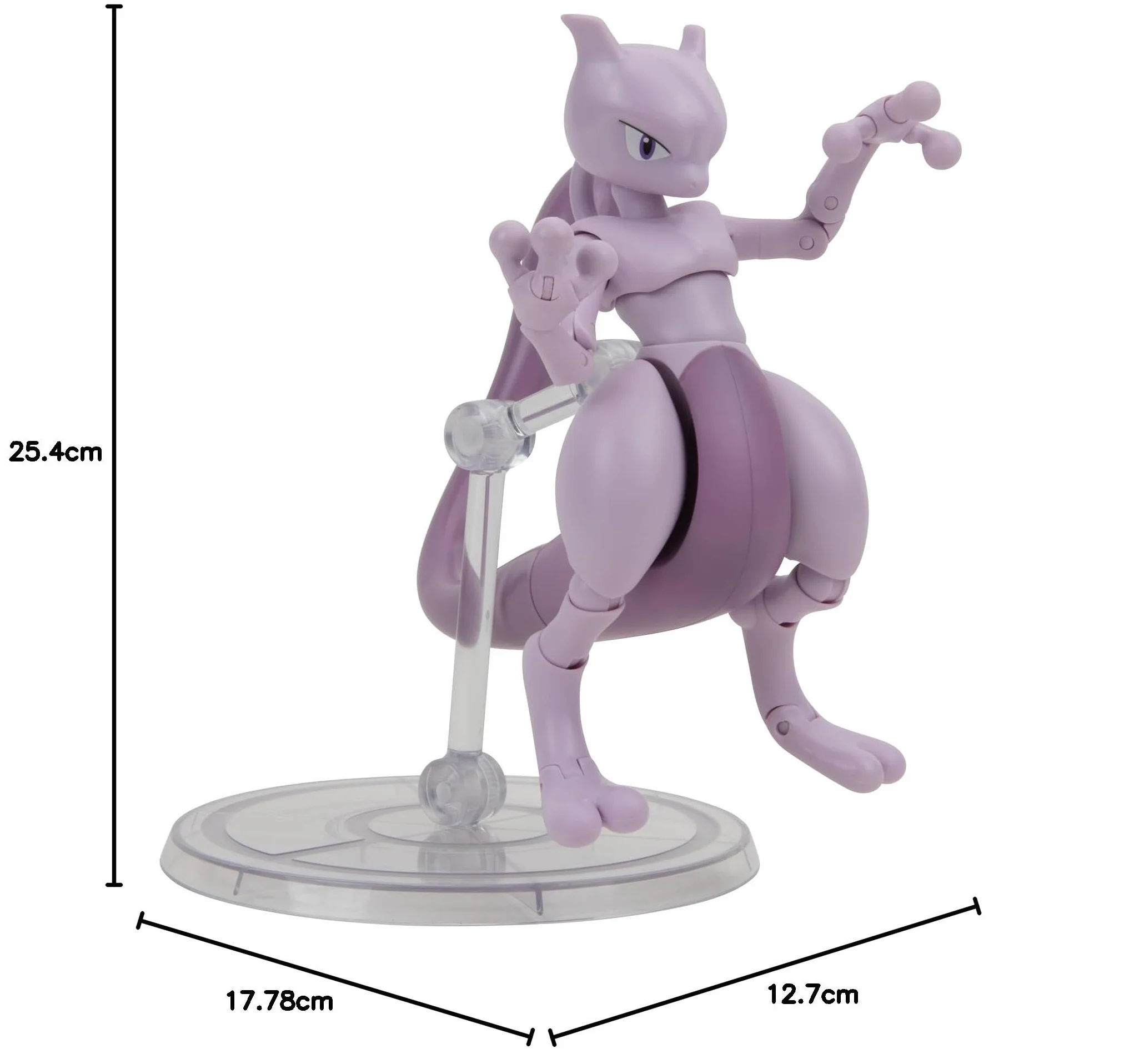 Pokémon Select Mewtwo - 6-calowa super przegubowa figurka z ponad 15 punktami artykulacji
