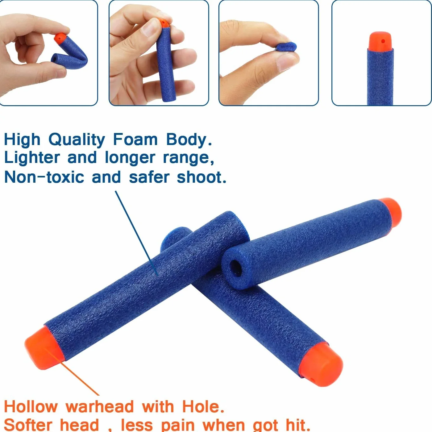Rzutki do Nerf 7,2 cm N-Strike Elite Series Blasters niebieskie