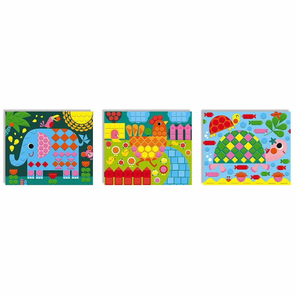 Janod Les Ateliers du Calme Creative Kit Animal Mosaics J07899