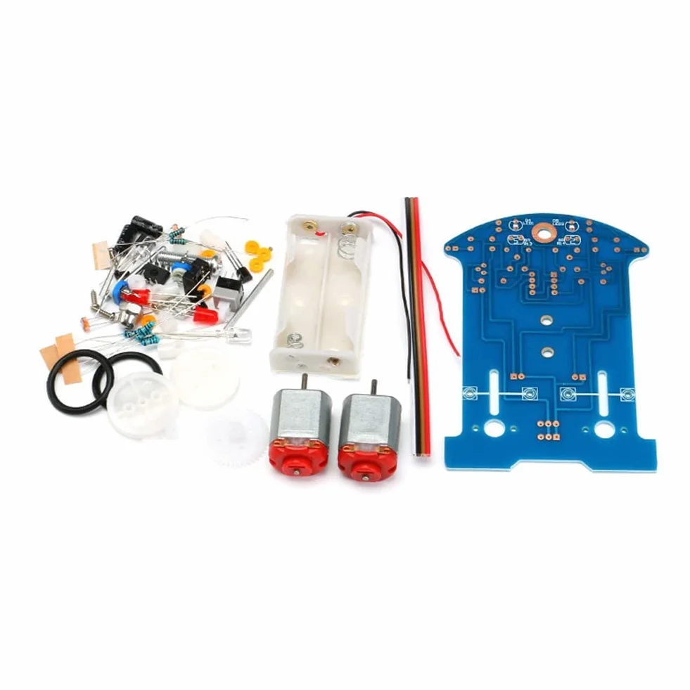 ISTOVO 1 zestaw do lutowania ćwiczeń, zestaw do nauki elektroniki Smart Car Project Kits Track Following RCar DIY DIY Electronic Kit DIY Electronic Kit