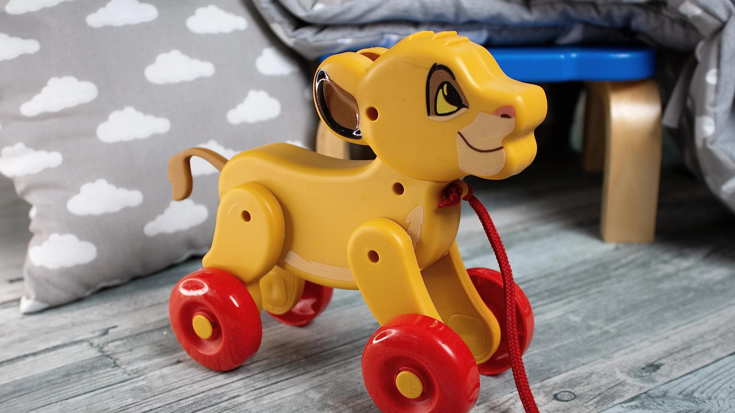Clementoni - 17815 - Pull Along Disney Simba - Zabawka Dla Pierwszego Wieku Dla Dzieci Od 9 Miesięcy, Zabawka Do Pchania