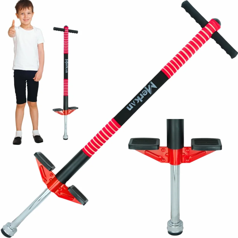 Pogo Stick, Skoczek Jump Stick, Do Skakania, Wzory dla dzieci, chłopców i dziewcząt, kierownica z miękkiej pianki, w wieku 5+, do 70 kg