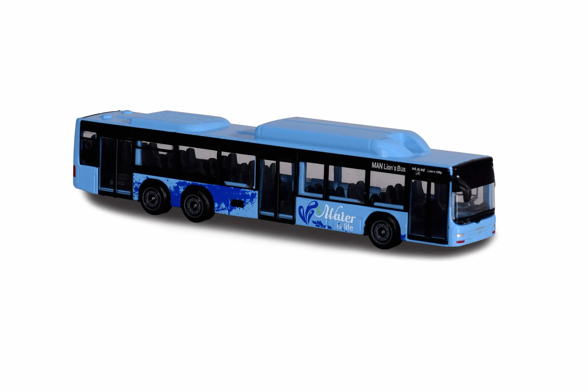 Majorette 212053159SDN - Man stadsbus - stadsbus van metaal met vrijloop, 13 cm, vanaf 3 jaar, verkrijgbaar in 6 verschillende modellen en kleuren, willekeurige keuze