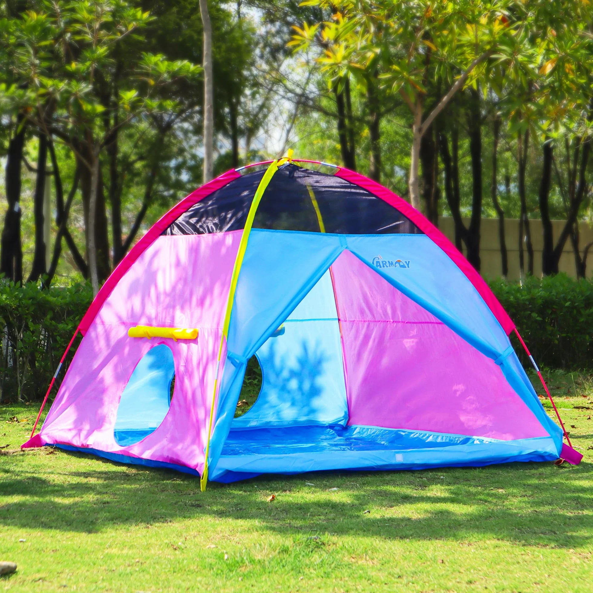 NARMAY® Namiot do zabawy Easy Joy namiot kopułowy dla dzieci do wewnątrz/na zewnątrz - 152 x 152 x 111 cm