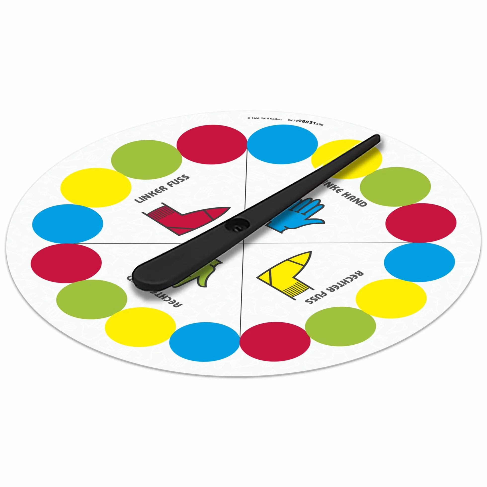 Hasbro Gaming Twister Gra Towarzyska, Wielokolorowy, Od 8 lat