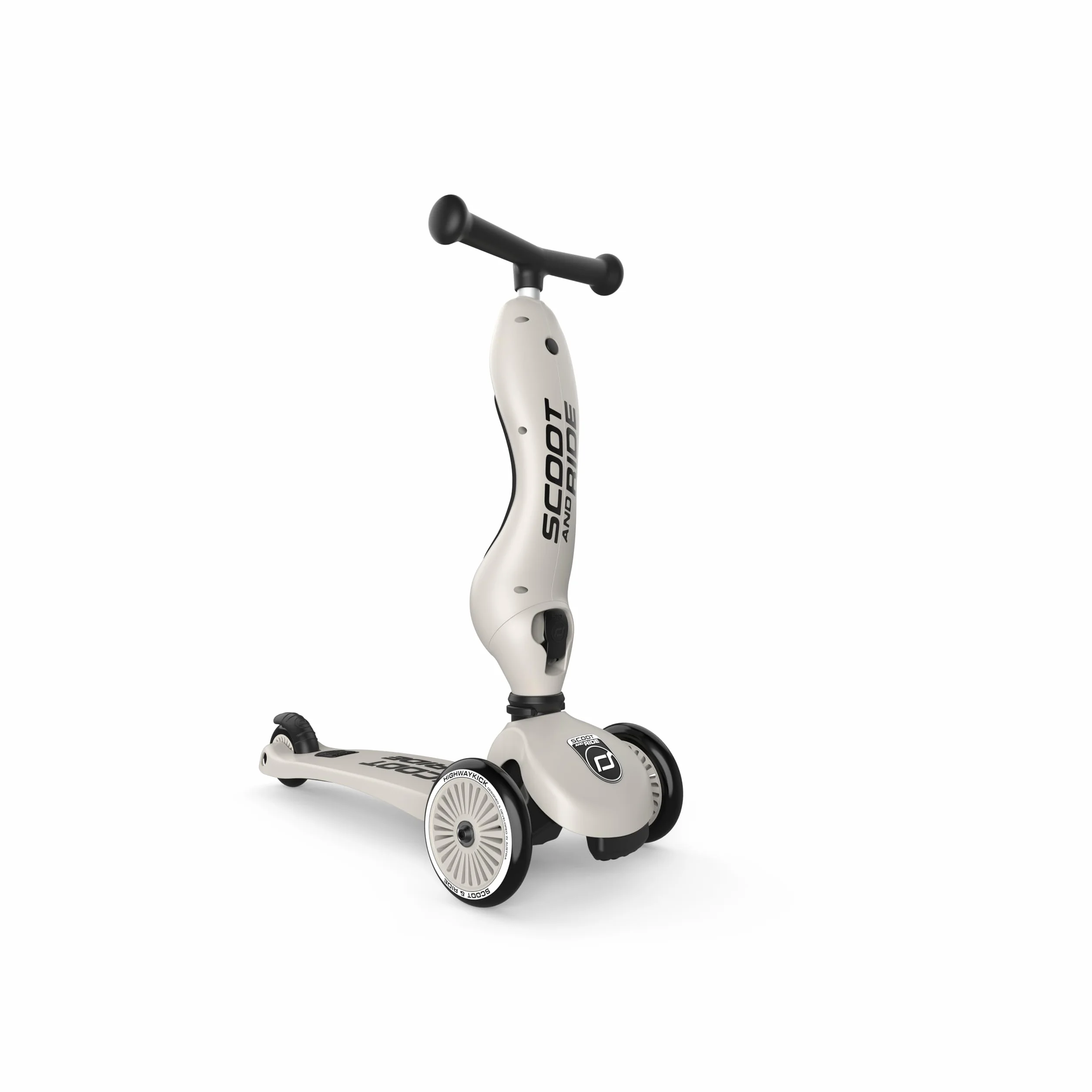 Scoot & Ride Unisex – Baby Highwaykick 1 Jeździk z Siedziskiem popielaty