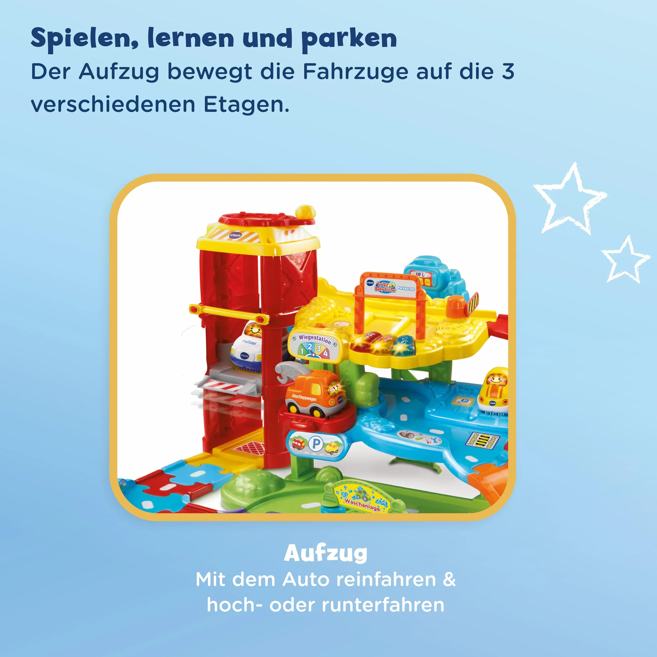 VTech Tut Baby Flitzer, garaż parkowy, kolorowy, kolorowy