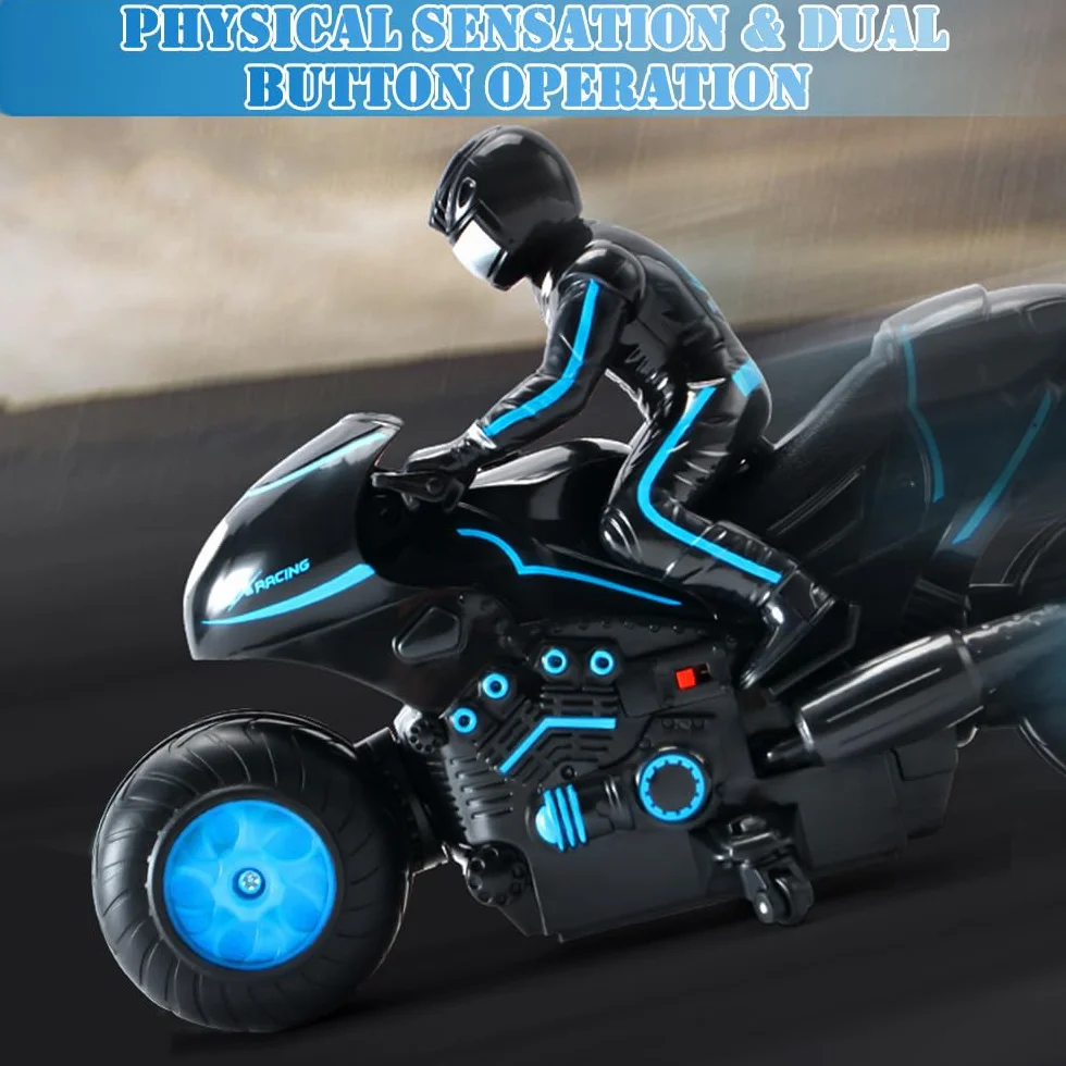 2.4G zdalnie sterowany motocykl terenowy, szybki dryf, akrobatyczny lot, prezenty dla dzieci
