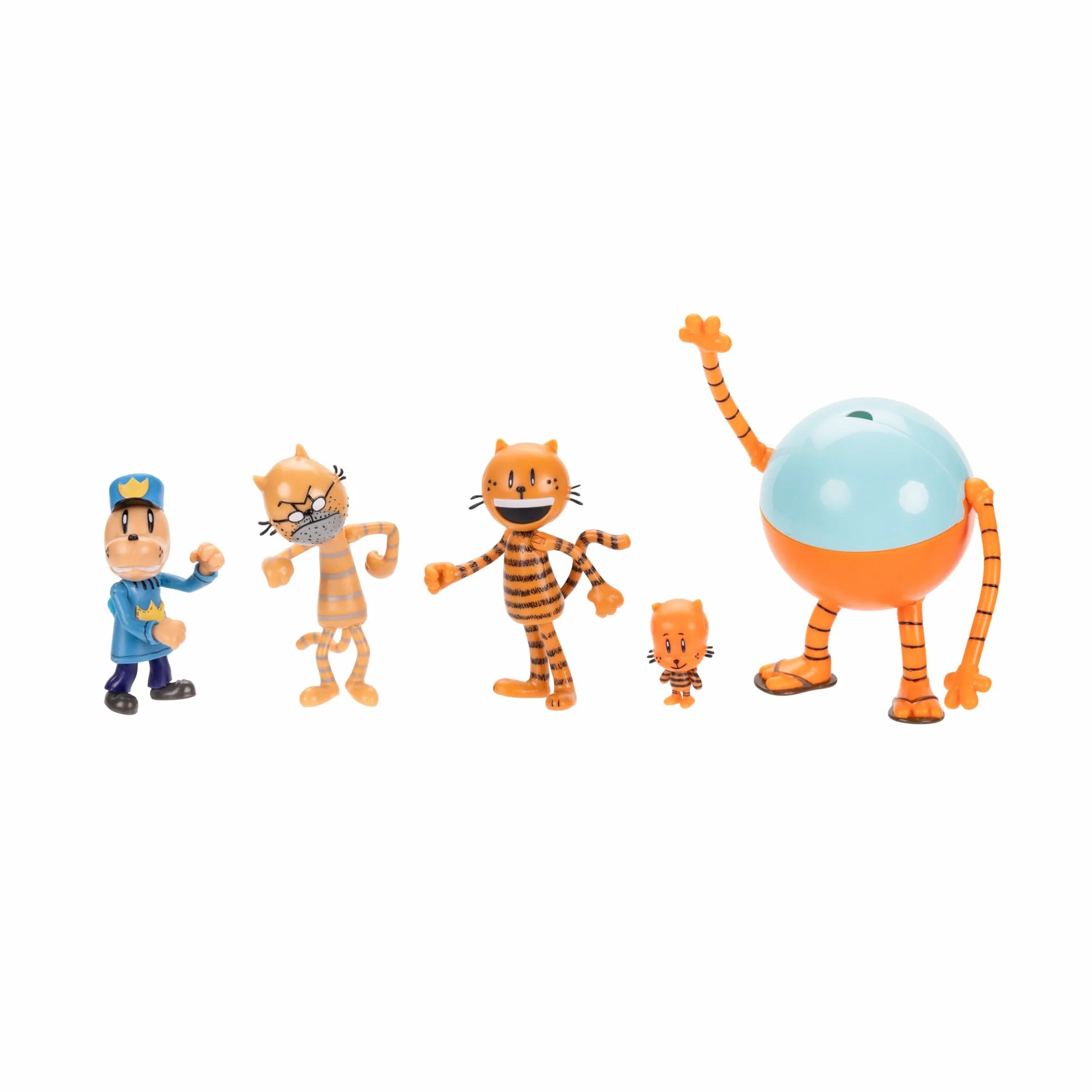 Dog Man Figurki 6,3 cm (2,5") 5-pak wielopak od Jakks Pacific's Wave #2