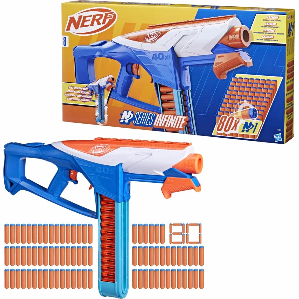 NERF N Series Infinite Wyrzutnia z 80 strzałkami N1