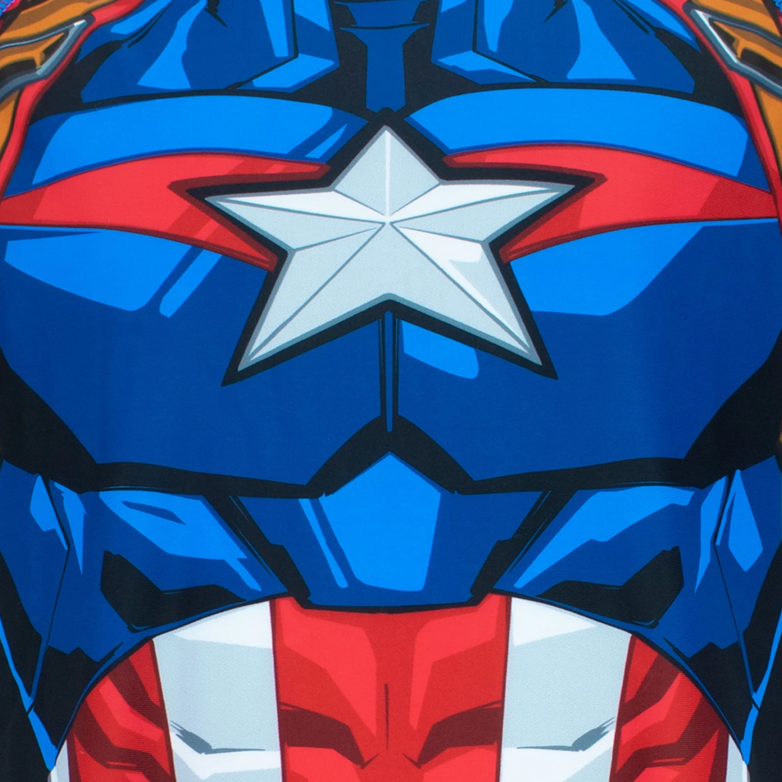 Marvel Kostium kąpielowy dla chłopców Avengers Kapitan Ameryka Kostium Ochrona przed rozpryskiwaniem kół