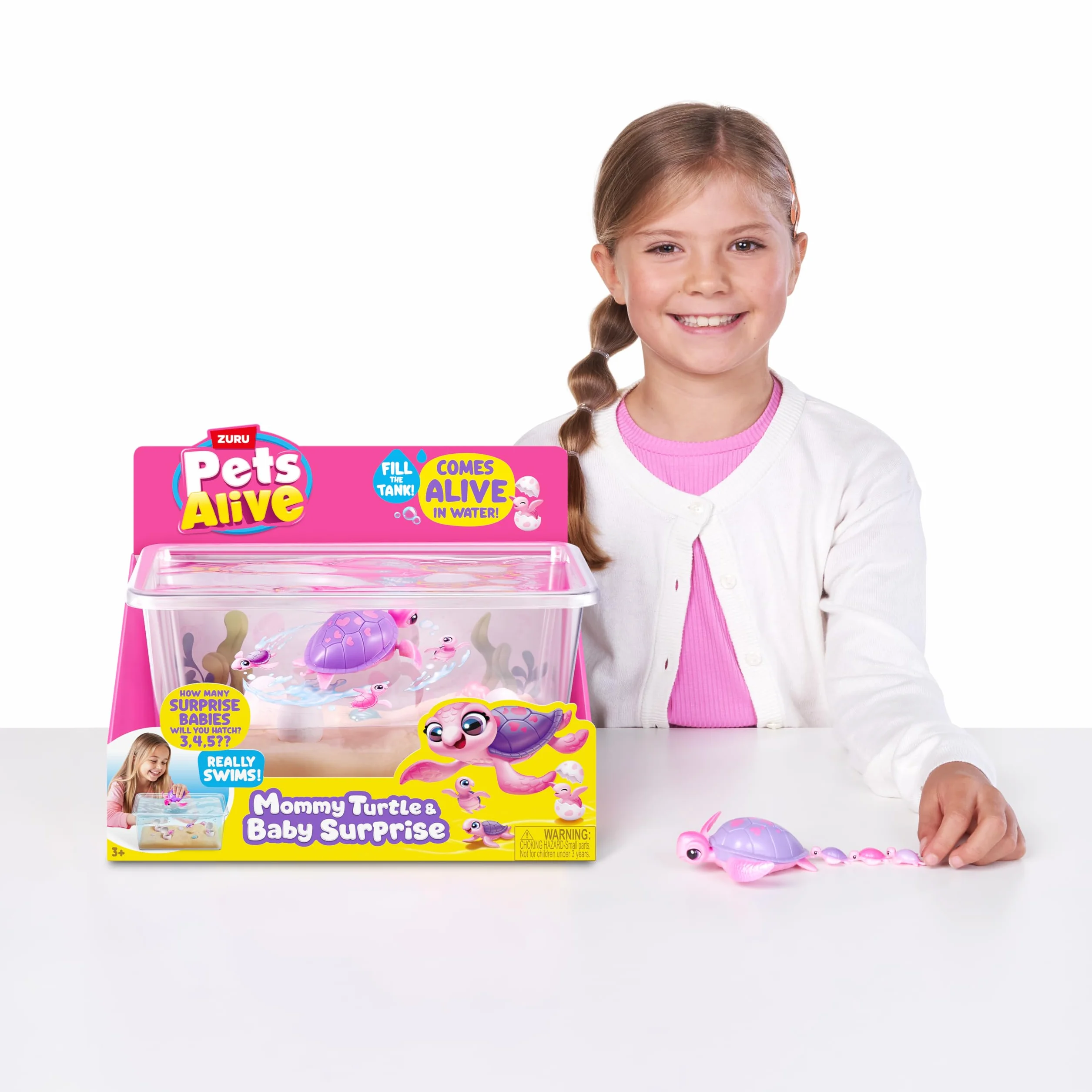 ZURU Pets Alive Mama Turtle Surprise robot zabawka żółw