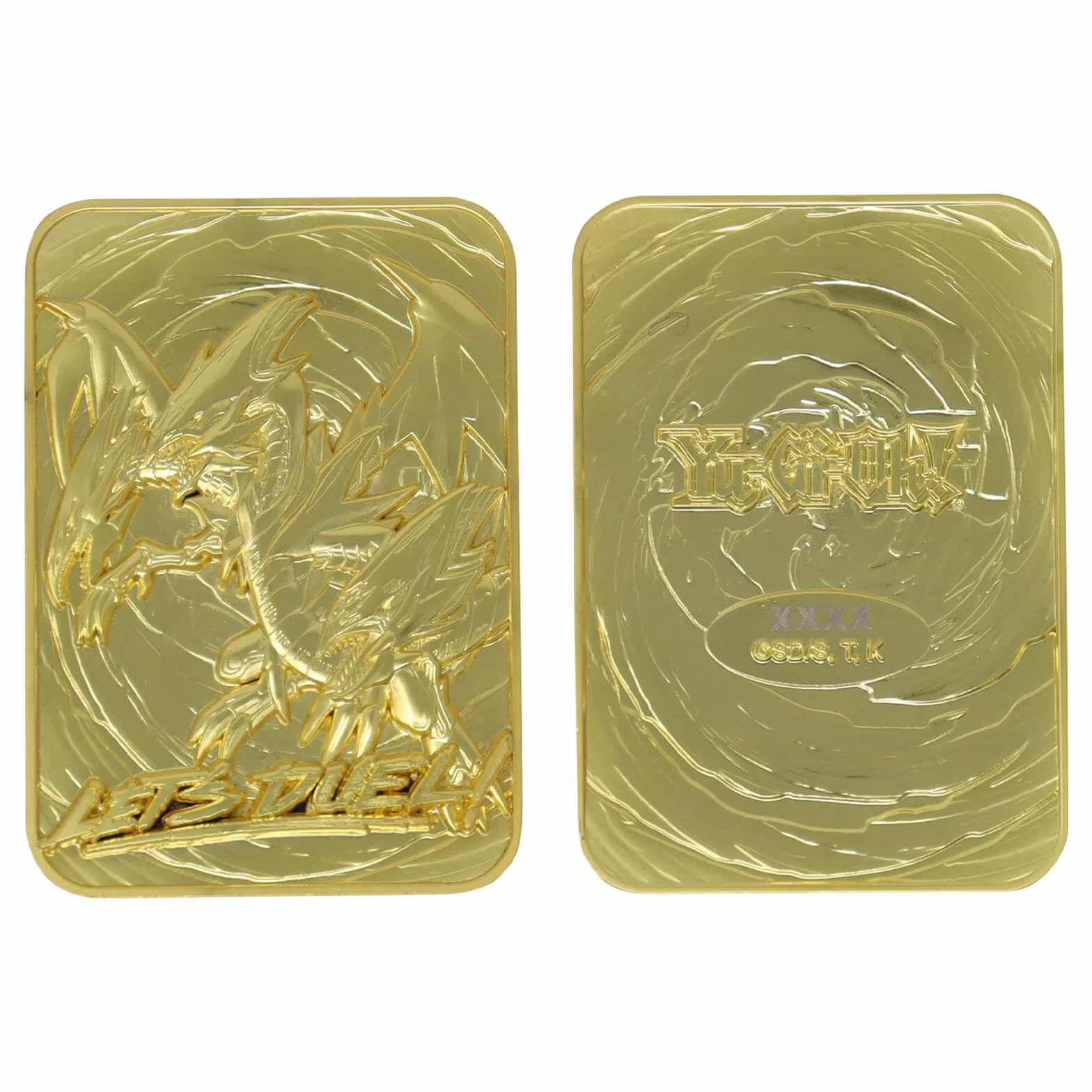 Yu-Gi-Oh! YGO30G limitowana edycja 24-karatowe pozłacane kolekcjonerskie Niebieskie Oczy Ultimate Dragon, czarny