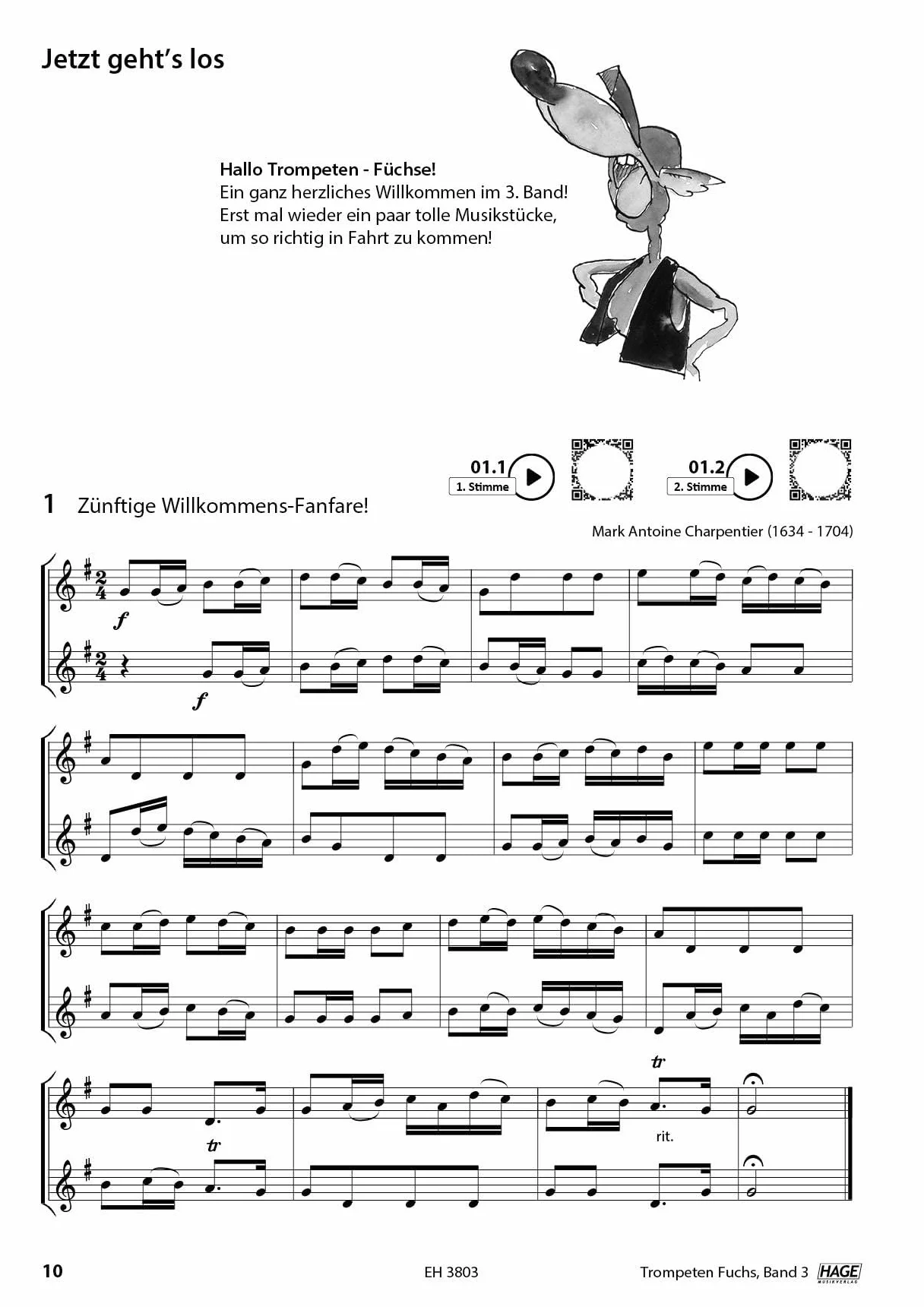 Trompeten Fuchs Band 3: Die geniale und spaßige Trompetenschule