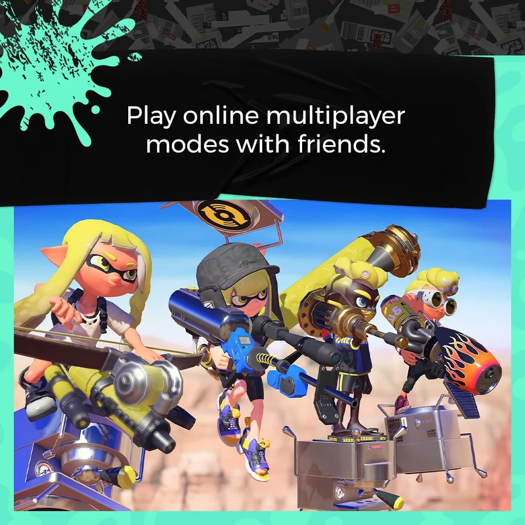 Nintendo Splatoon 10009751 Gra Komputerowa, Niebieski/Żółty, Od 7 lat