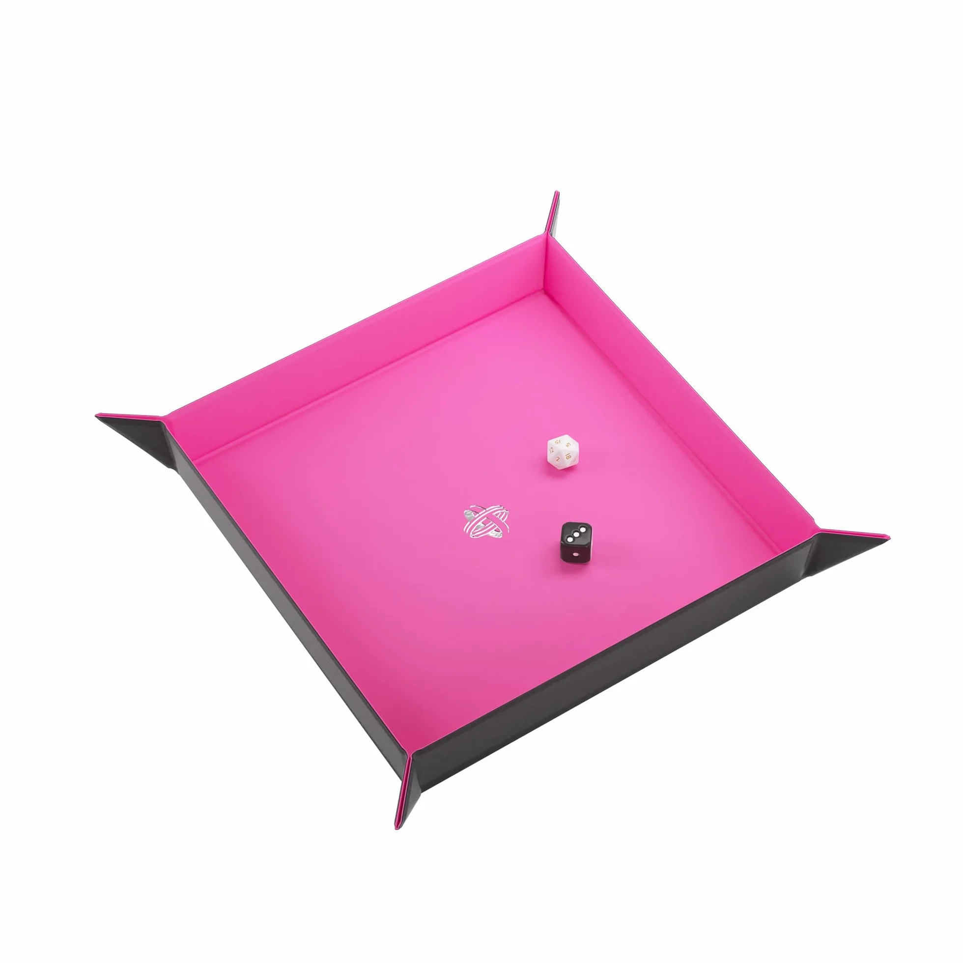 Magnetic Dice Tray Square Black/Pink