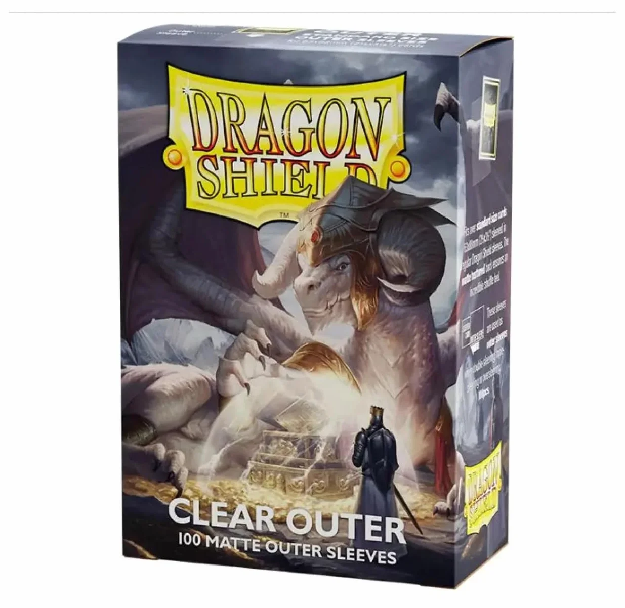 Arcane Tinmen Dragon Shield 13002 matowe przezroczyste rękawy zewnętrzne 100 sztuk