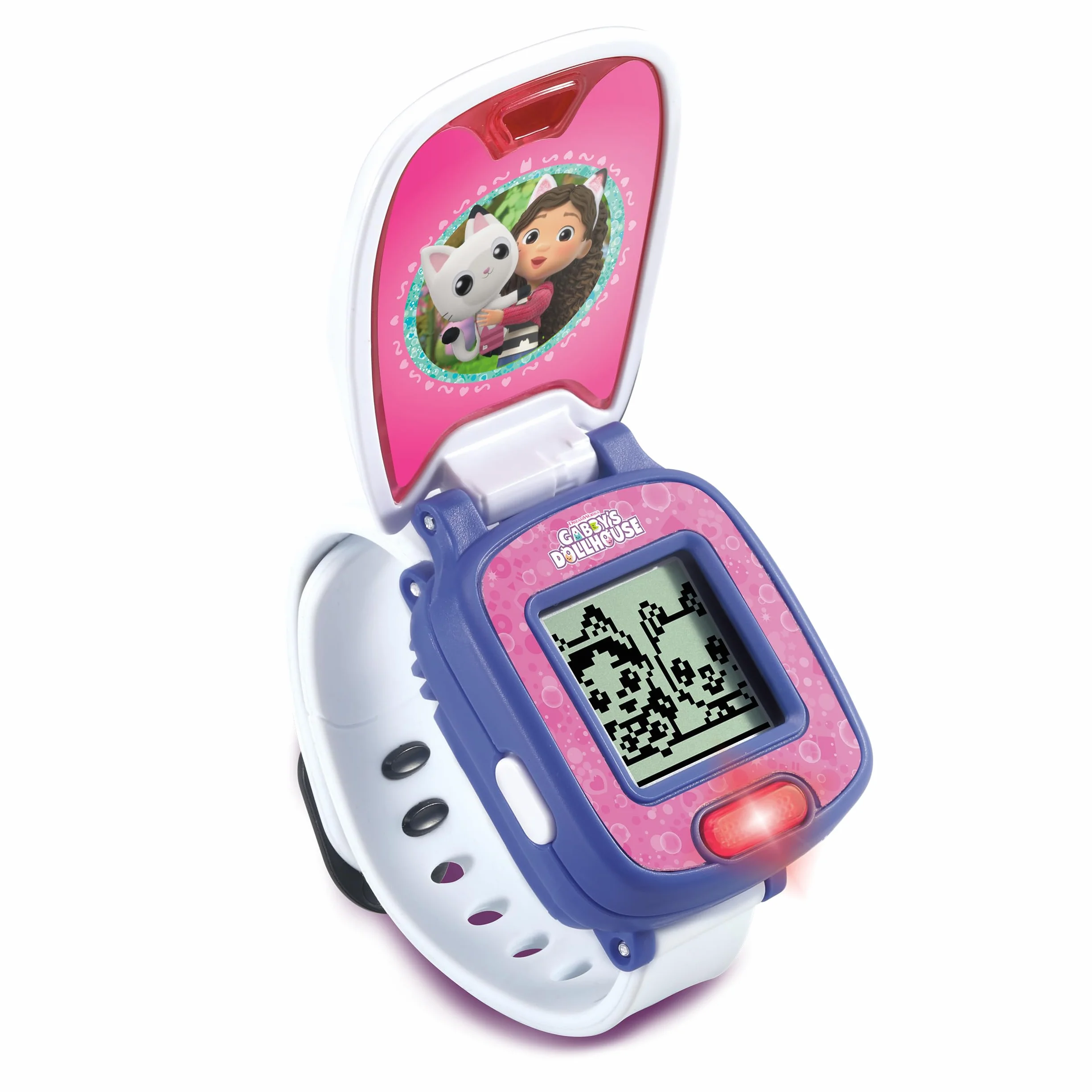 VTech Gabby's Dollhouse Pandy zegarek edukacyjny – zegarek dziecięcy z cyfrowym wyświetlaczem, timerem, stoperem, budzikiem i zabawnymi grami – dla dzieci w wieku 3-6 lat