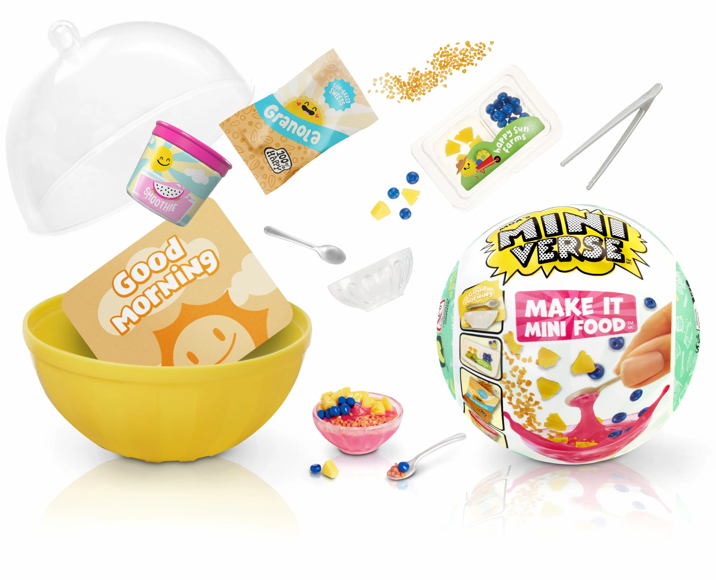 MGA's Miniverse Make It Mini Food - Cafe Seria 3- Mini Przedmioty Kolekcjonerskie w Ukrytych Opakowaniach - DIY, Zabawa Żywicą, Repliki Jedzenia - NIEJADALNE - dla Dzieci w Wieku 8+