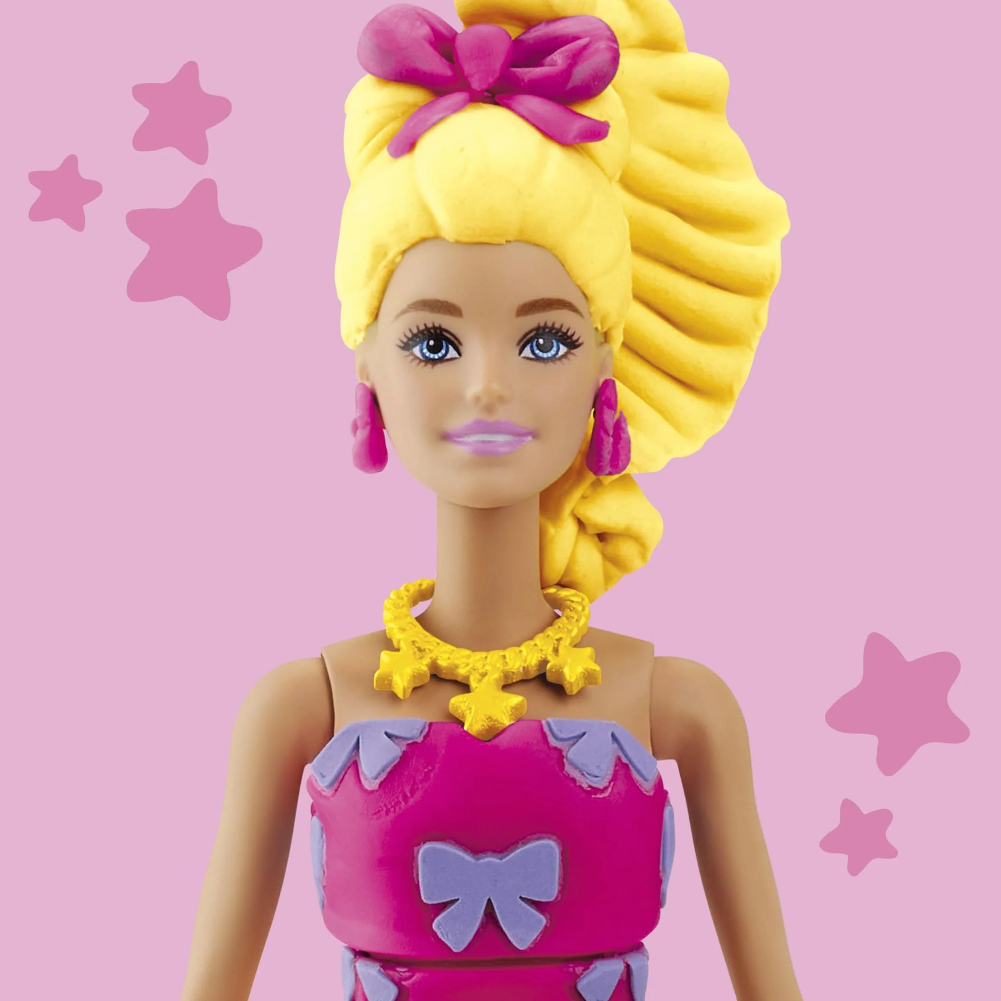 Zestaw lalek Play-Doh Barbie Falbanki i kokardki