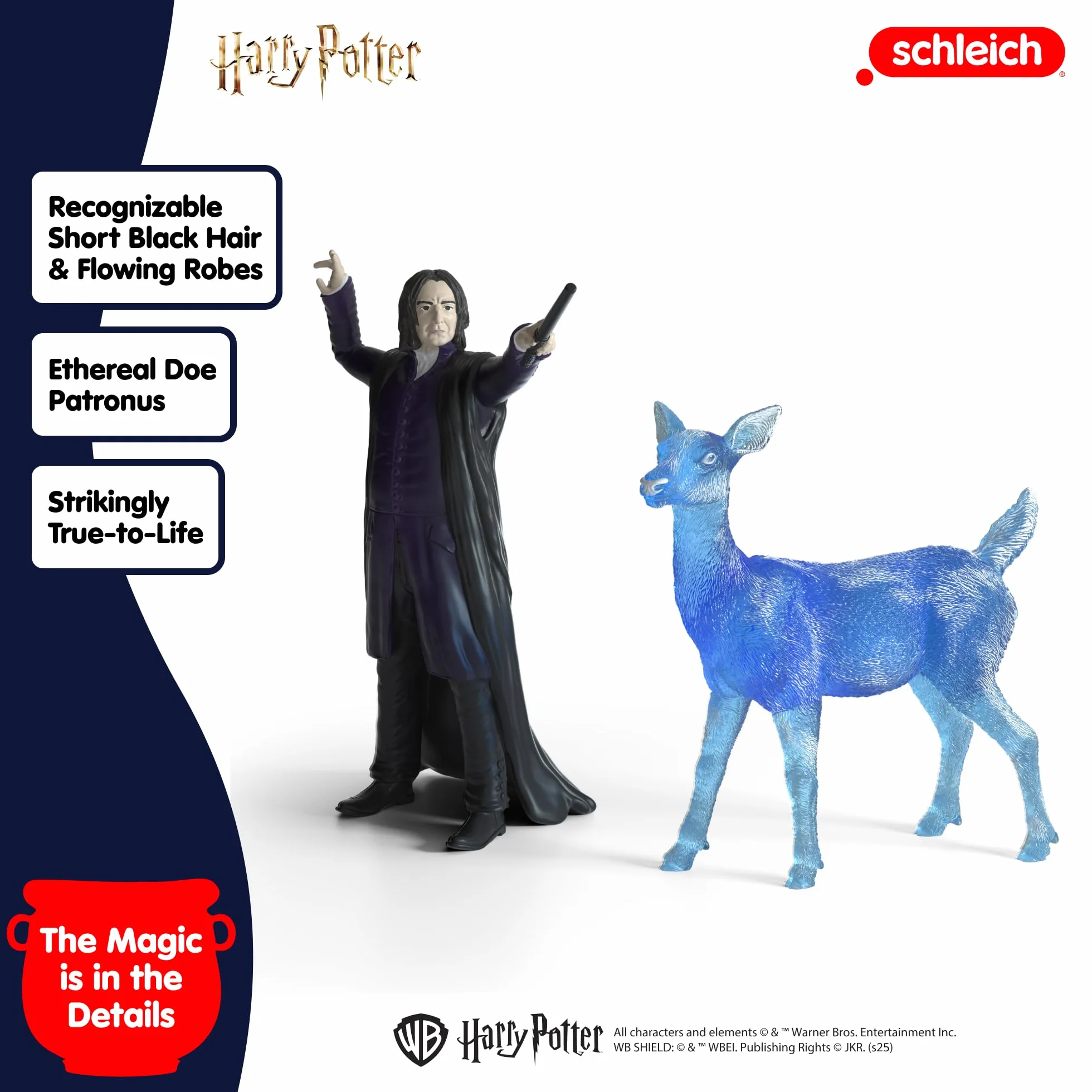 schleich 42683 Profesor Snape i Patronus, od 6 lat, WIZARDING WORLD - figurka, 16 x 11 x 18 cm
