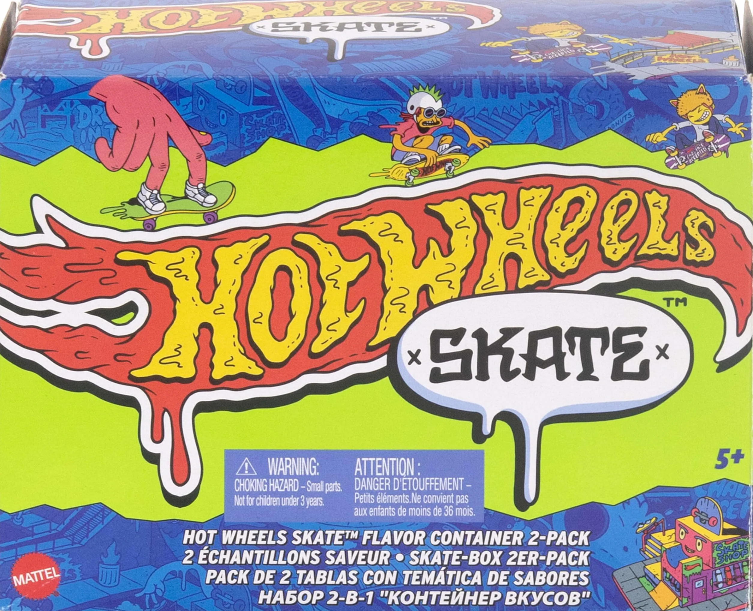 Hot Wheels Skate Skatebox 2-pak zestaw deskorolek butów HWV21
