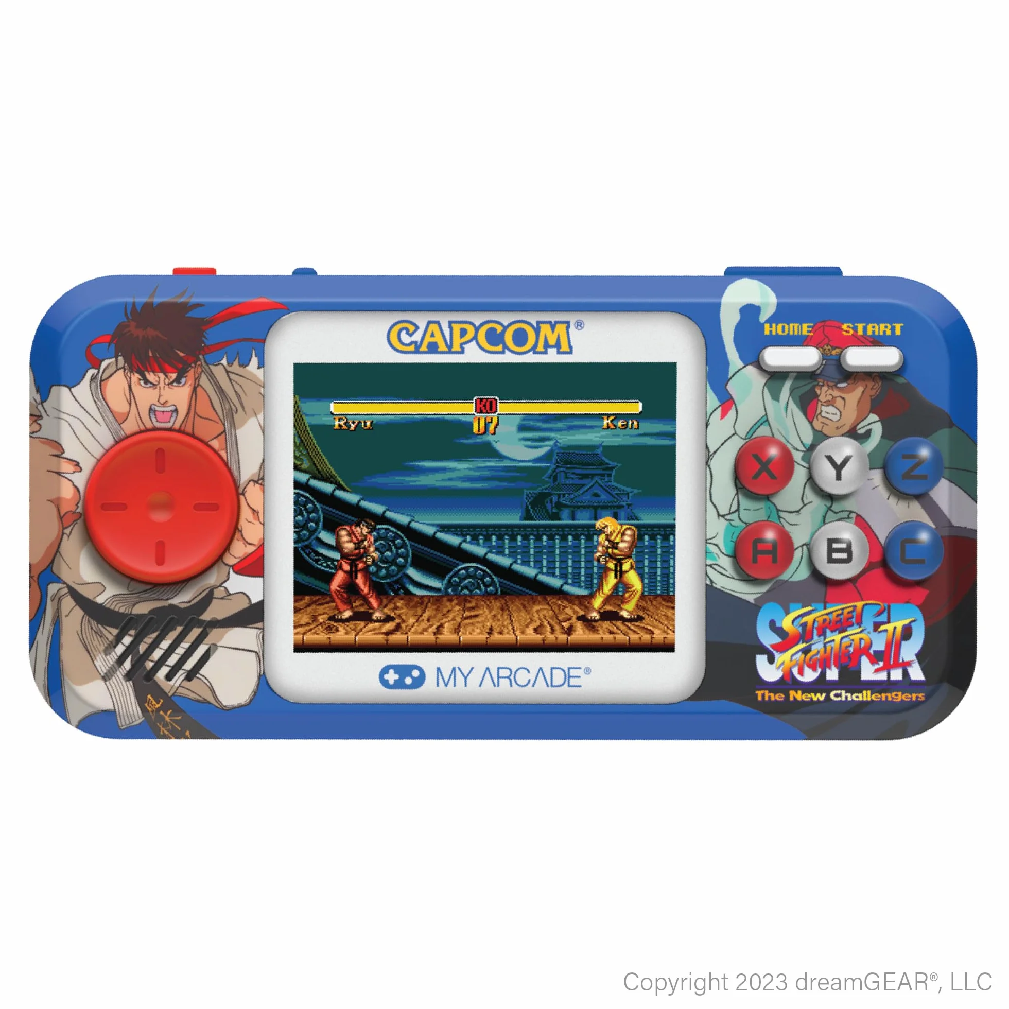 My Arcade Super Street Fighter II Pocket Player Pro ręczny przenośny system gier (2 gry w 1)