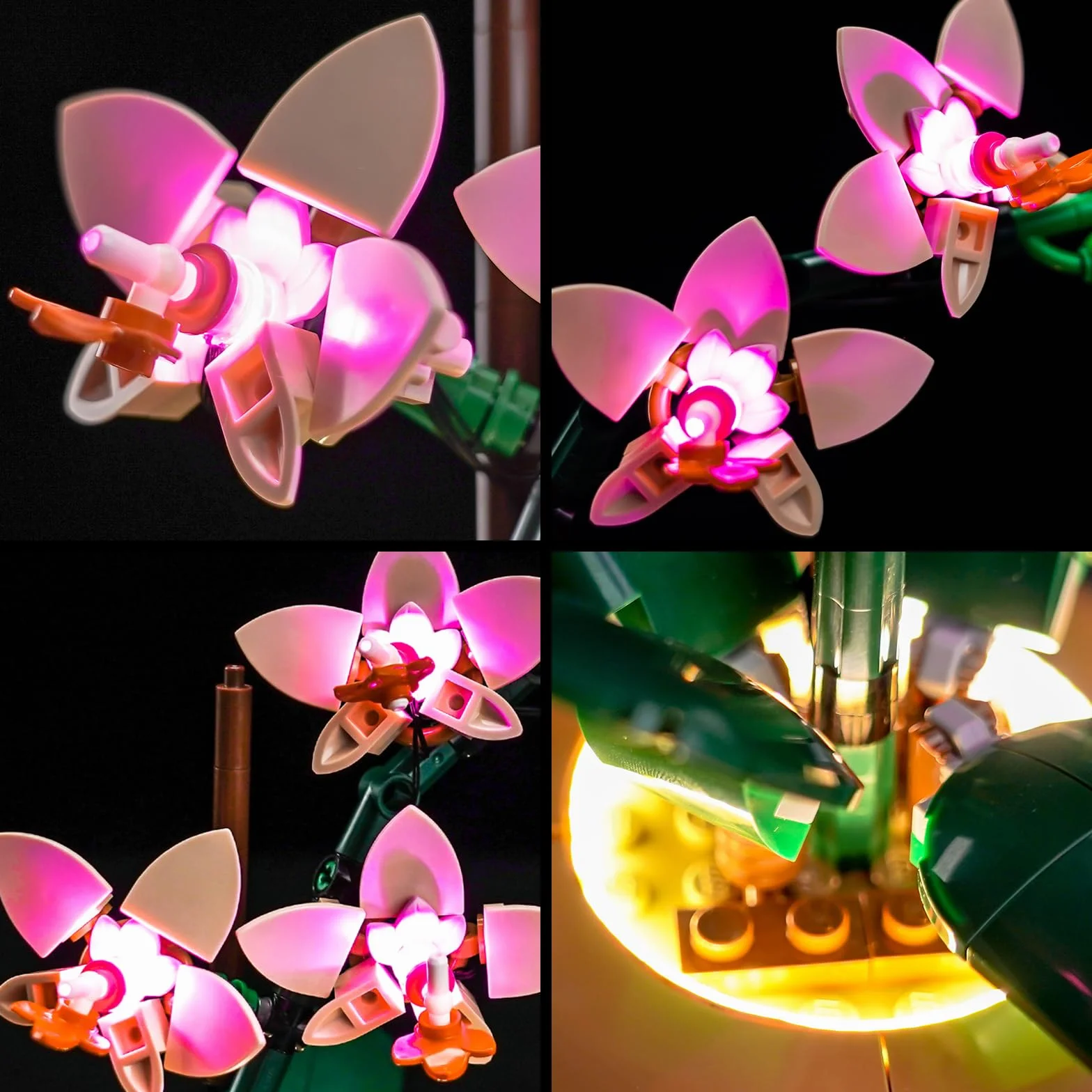 BrickBling Zestaw oświetleniowy LED kompatybilny z Lego 10343 Mini Orchid