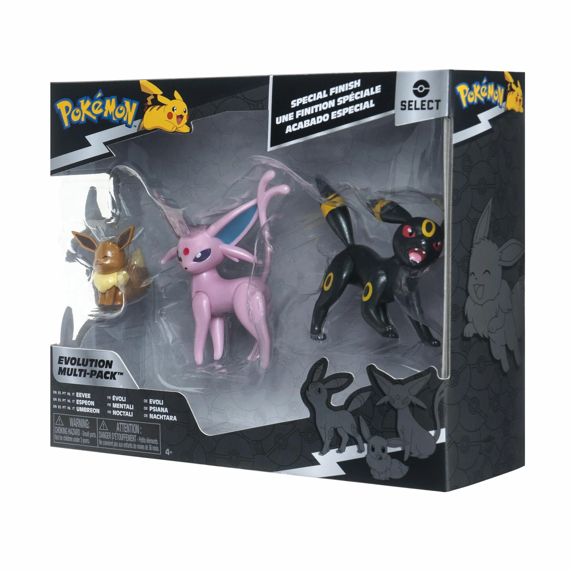 Pokemon Select Evolution Multipack (Eevee #2, Umbreon, Espeon), figurki