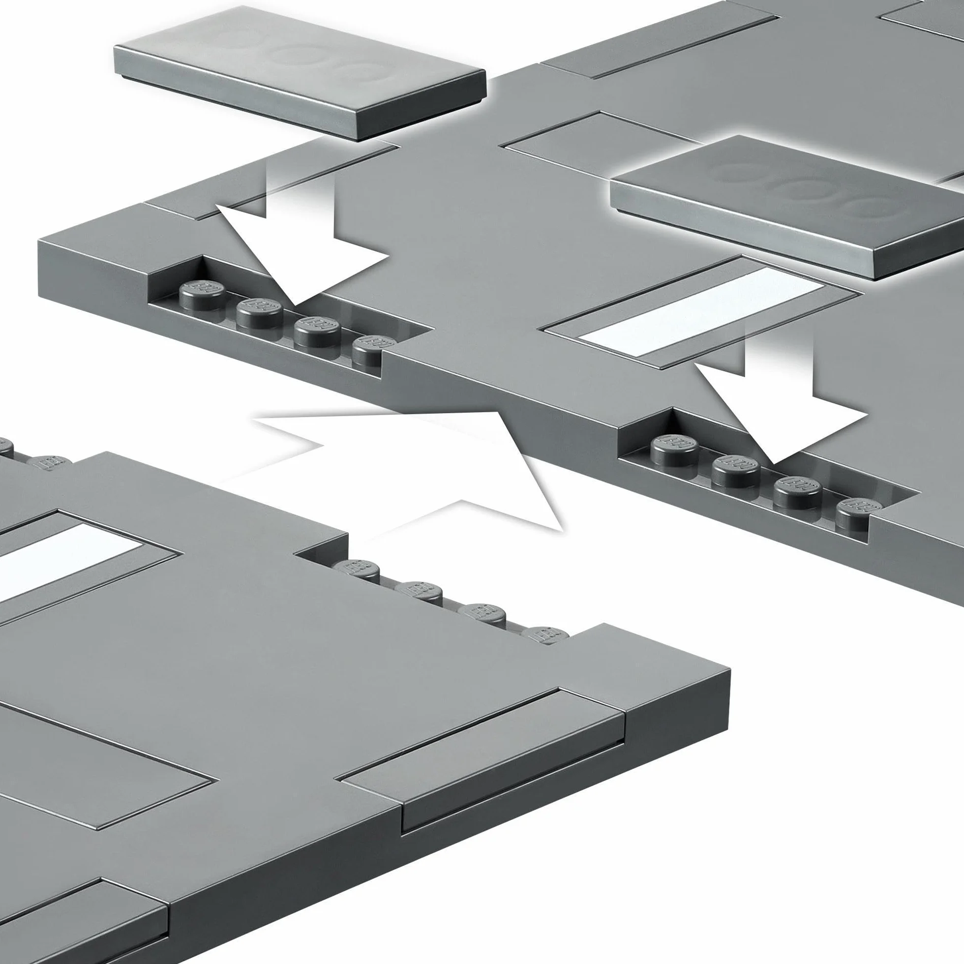 LEGO 60304 City Płyty Drogowe, Kreatywna Zabawka do Budowania, Prezent na Urodziny dla Chłopców i Dziewczynek od 5 lat