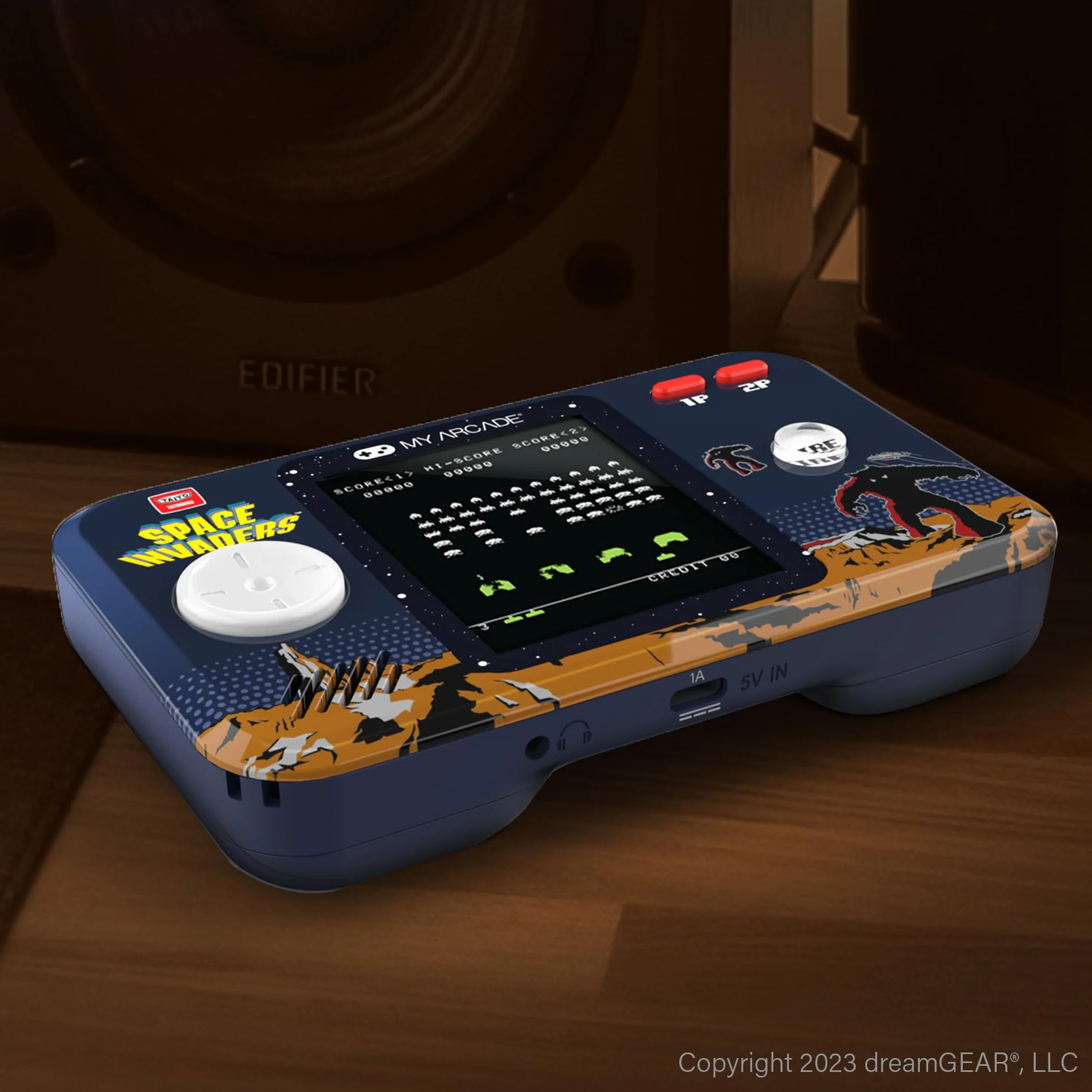 My Arcade DGUNL-7150 Space Invaders Pocket Player Pro przenośny system gier z futerałem do przenoszenia