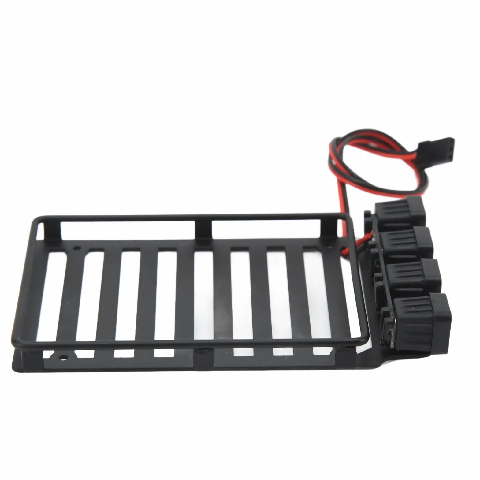 RC Bagażnik Dachowy Bagażnik RC Samochodowy Bagażnik Dachowy Część ze światłem LED do Axial SCX24 1/24 RC Crawler