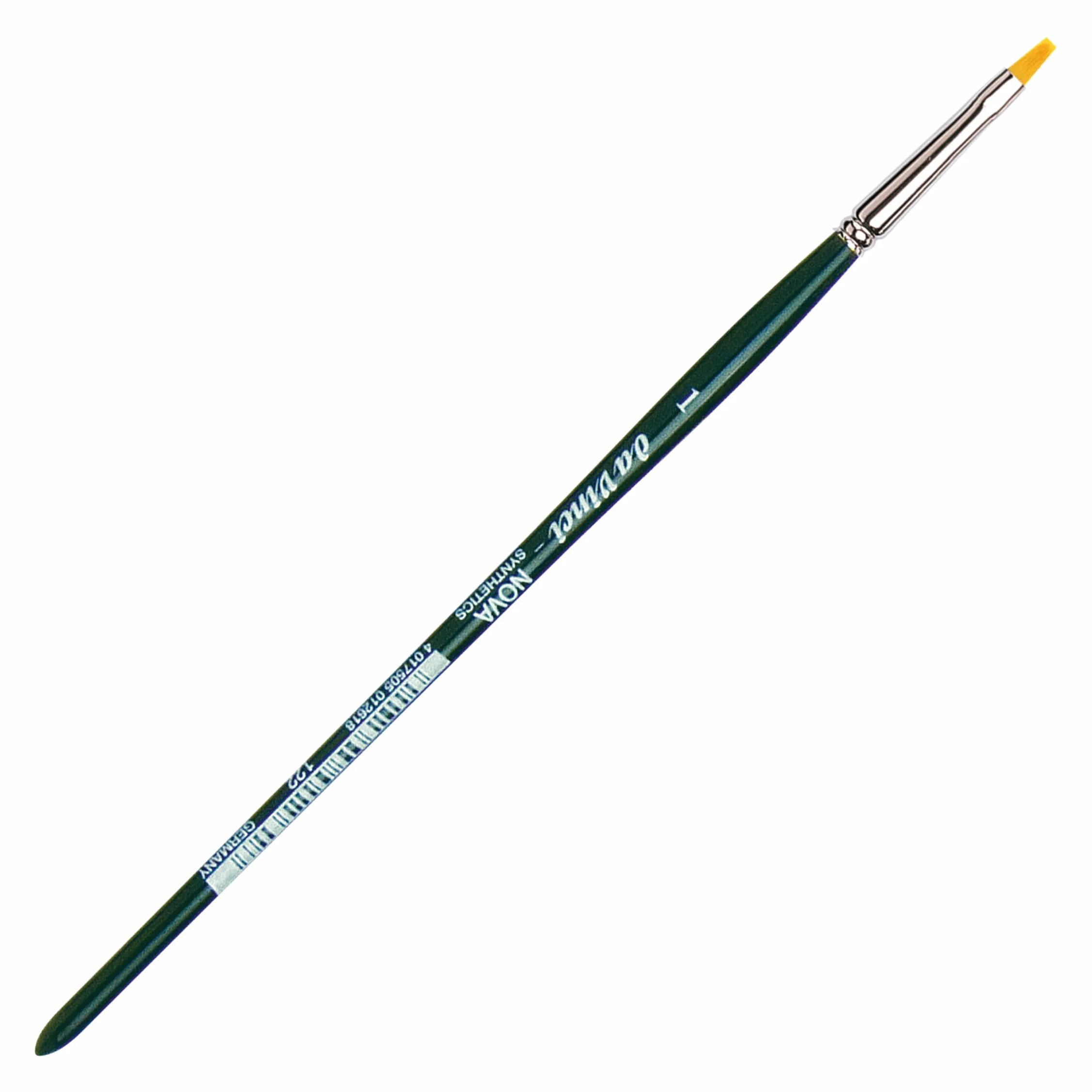 Da Vinci Nova Series 122 pędzel płaski dla fanów malarstwa, wykonany z włosów syntetycznych, rozmiar 0
