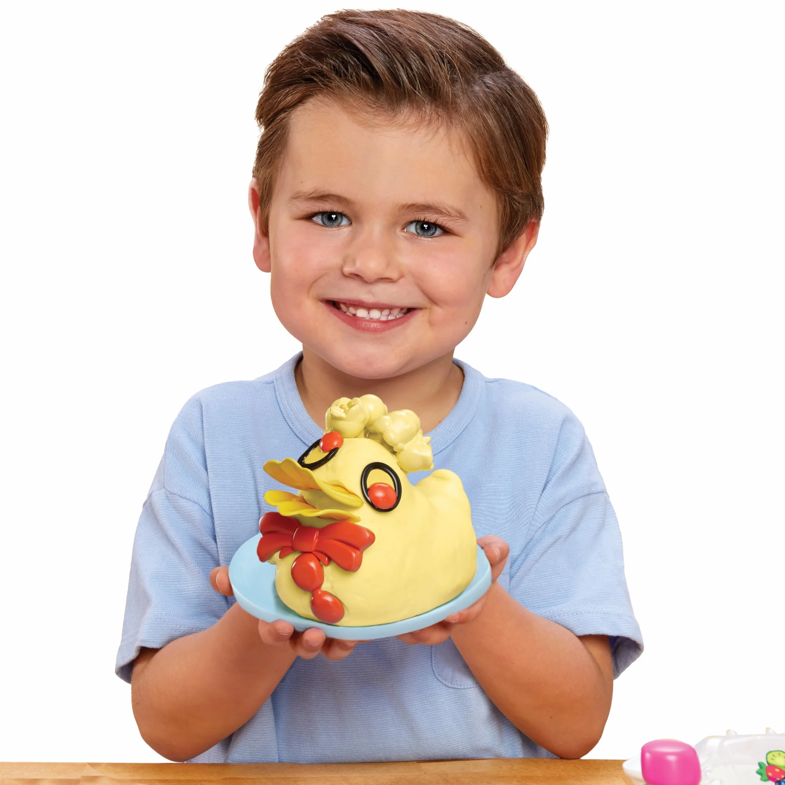 Little Tikes Creative Chefs Bluey Duck Cake Kit Zestaw do Zabawy w Gotowanie z Masą Make It Mix i 15 Akcesoriami