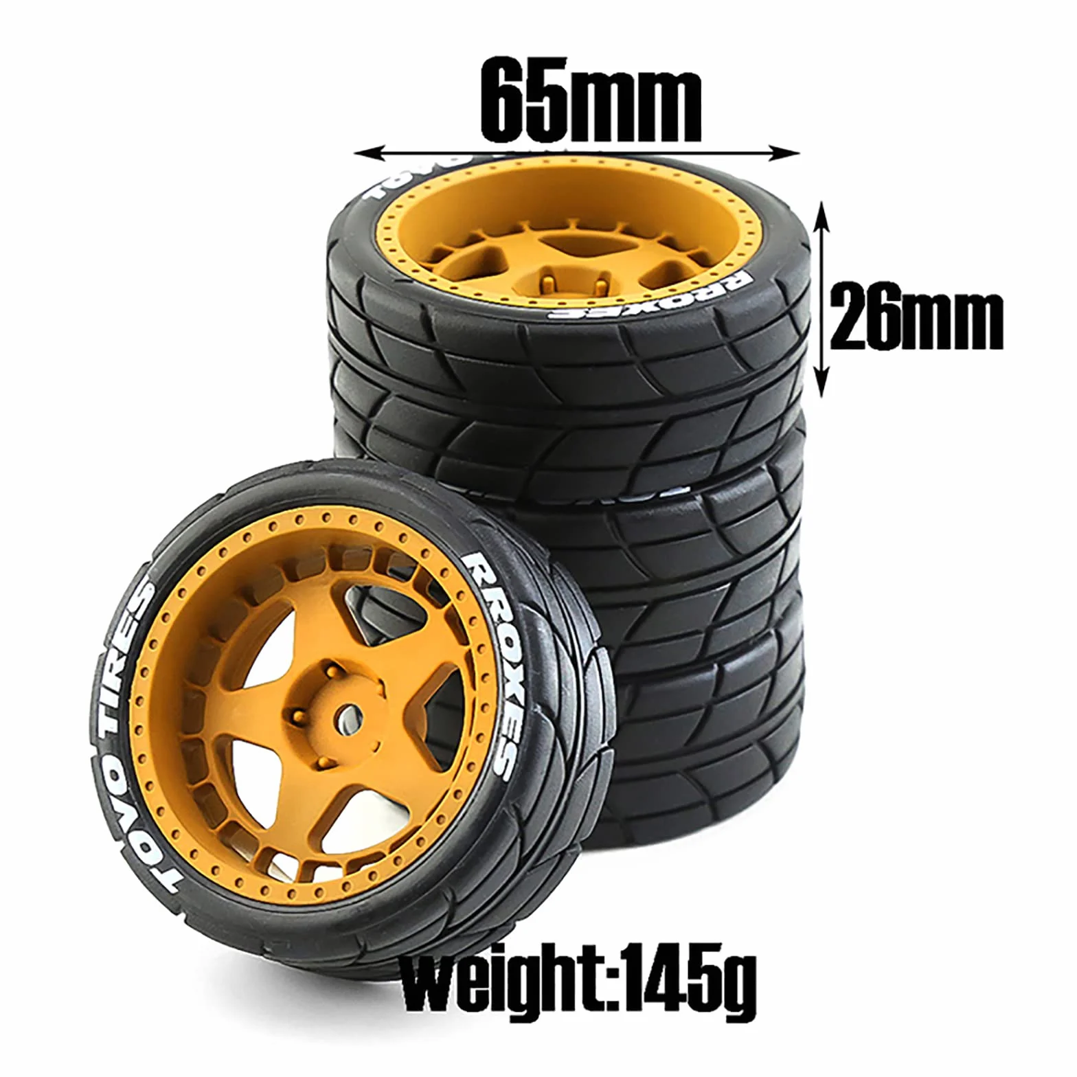 4 sztuk/1 zestaw Drift Wheel Hub Opony RC Opony dla HPI dla KYOSHO dla Tamiya 1:10WRC TT02 XV01 RC Modyfikacja Samochodu Upgrade Części