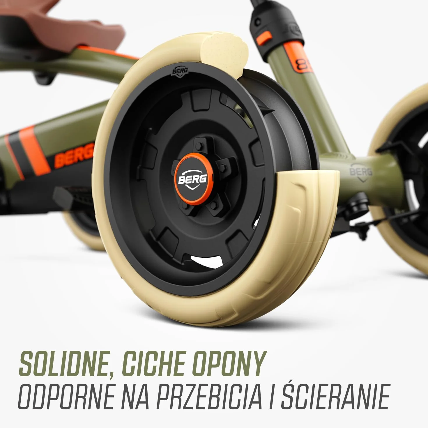 BERG Pedał Gokart Buzzy Retro 2 w 1 z drążkiem przesuwnym, pojazd dziecięcy, bezpieczeństwo i stabilność, zabawka dla dzieci w wieku 2-5 lat
